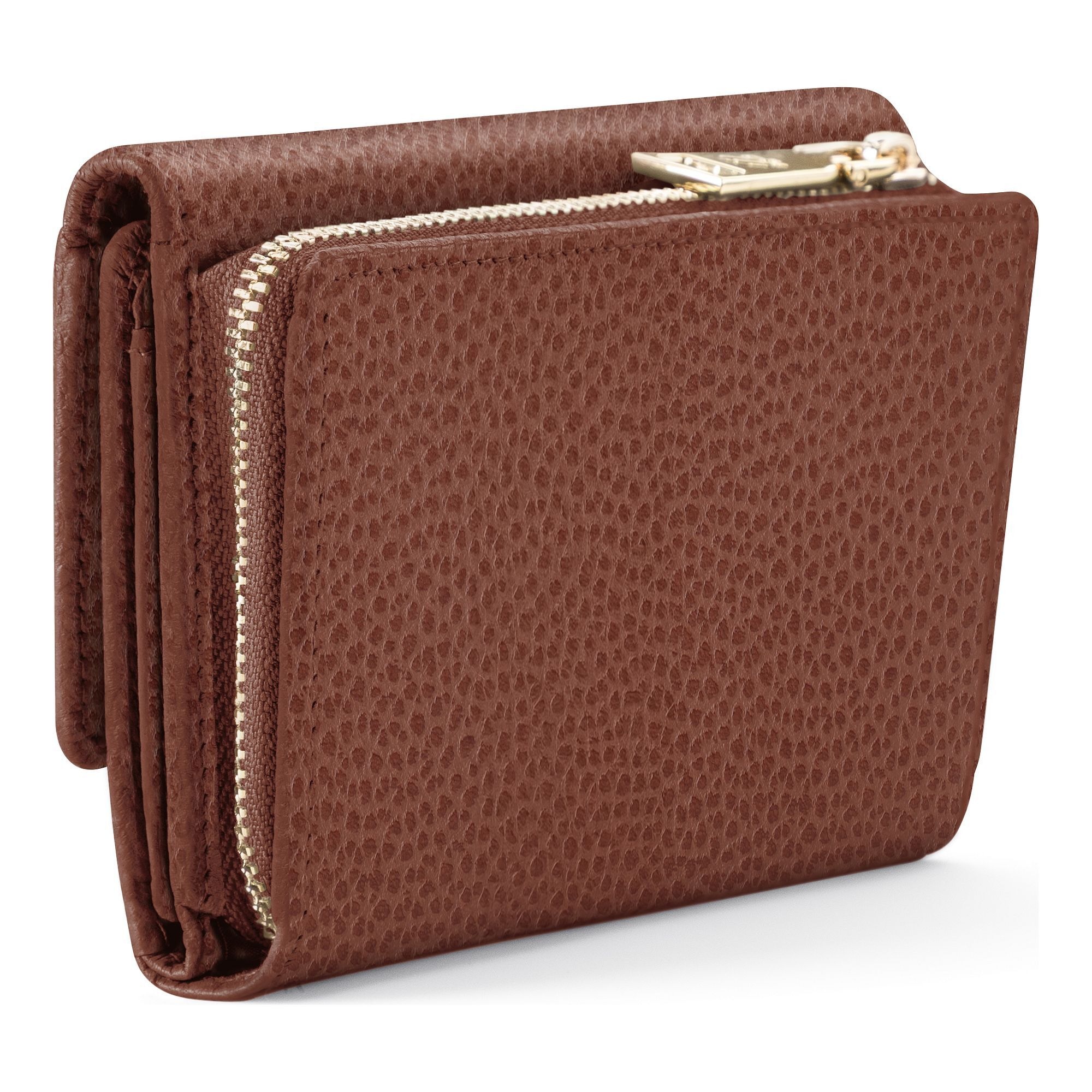 Lazarotti Geldbörse »Bologna Leather XL Geldbörse mit Zip-Around Fach Leder 14 cm«