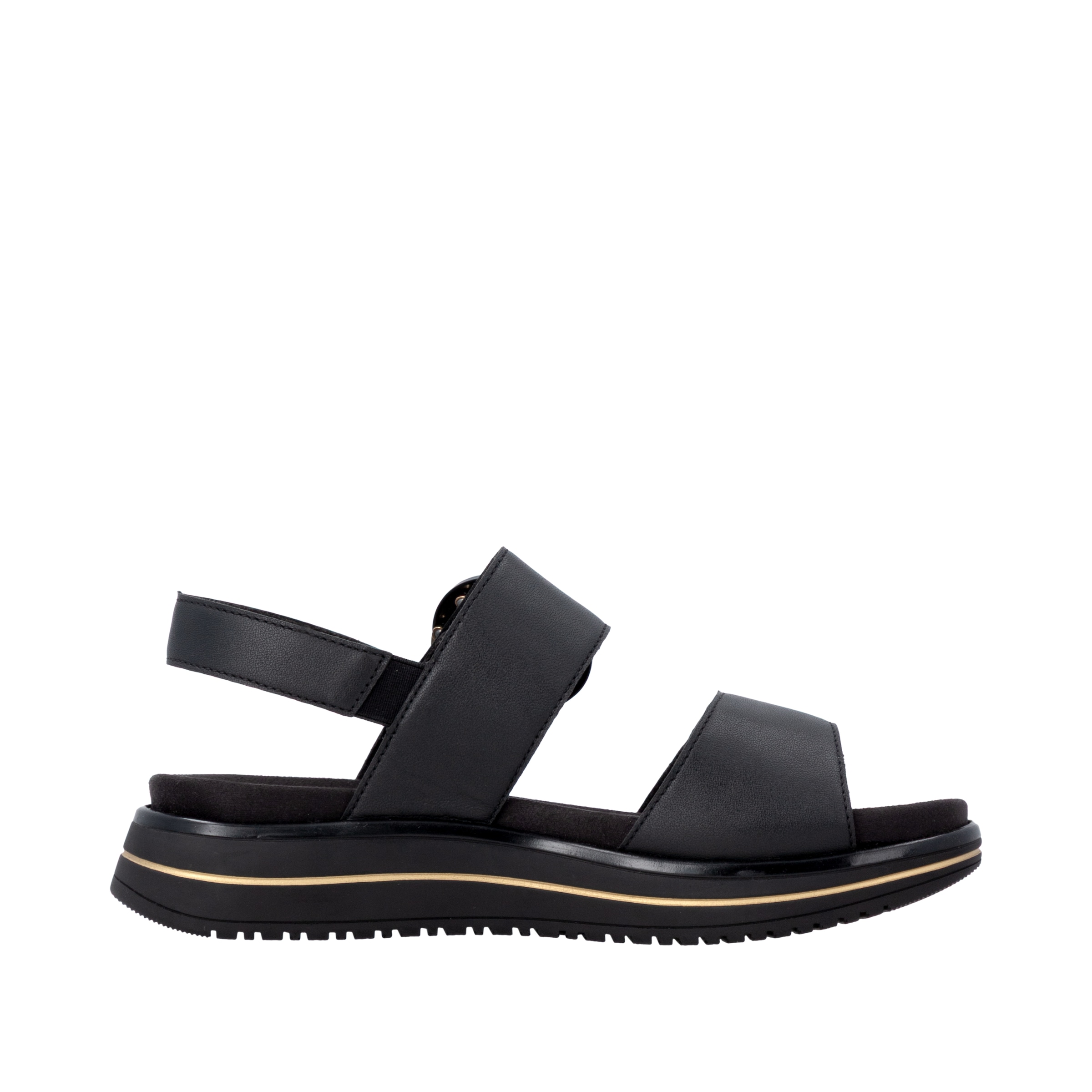 Remonte Plateausandale  Sommerschuh, Sandalette mit Softfußbett und zwei Klettverschlüssen