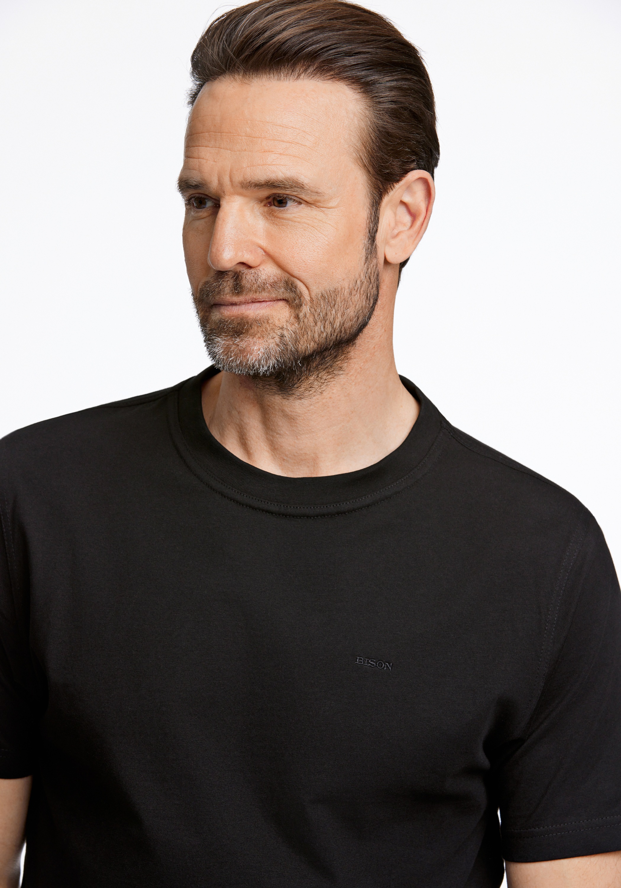 BISON Kurzarmshirt »T-Shirt (Kurzarm) Comfort Fit«