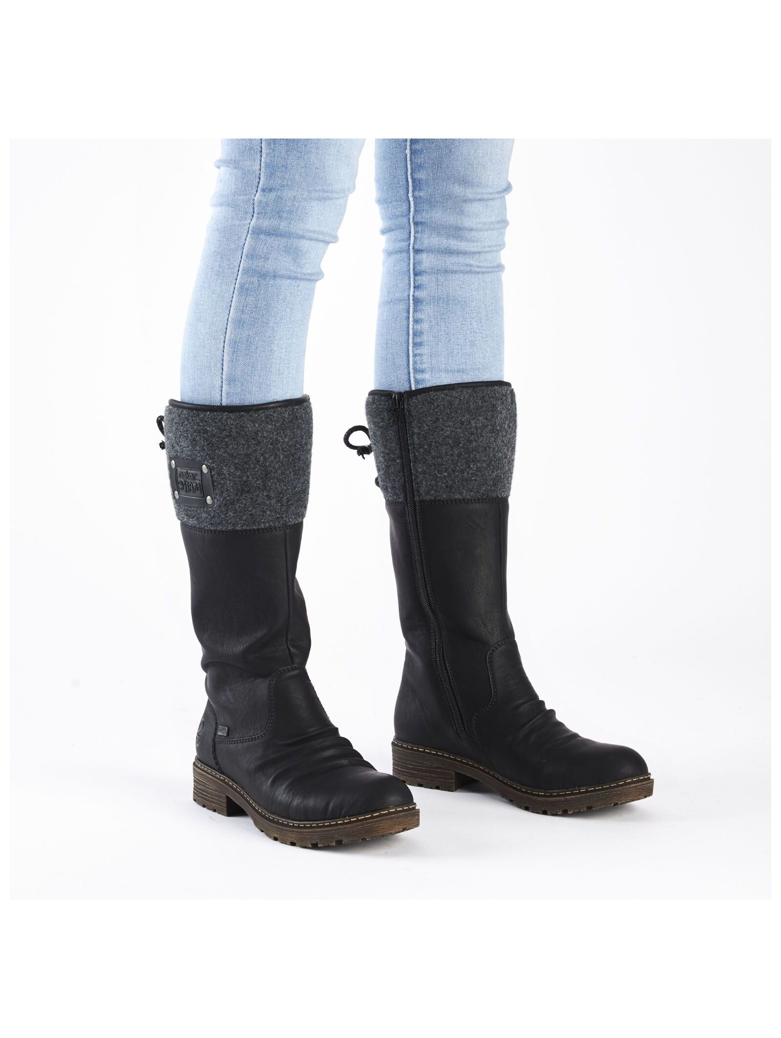 Rieker Stiefel »Rieker Stiefel Lederimitat/Textil«