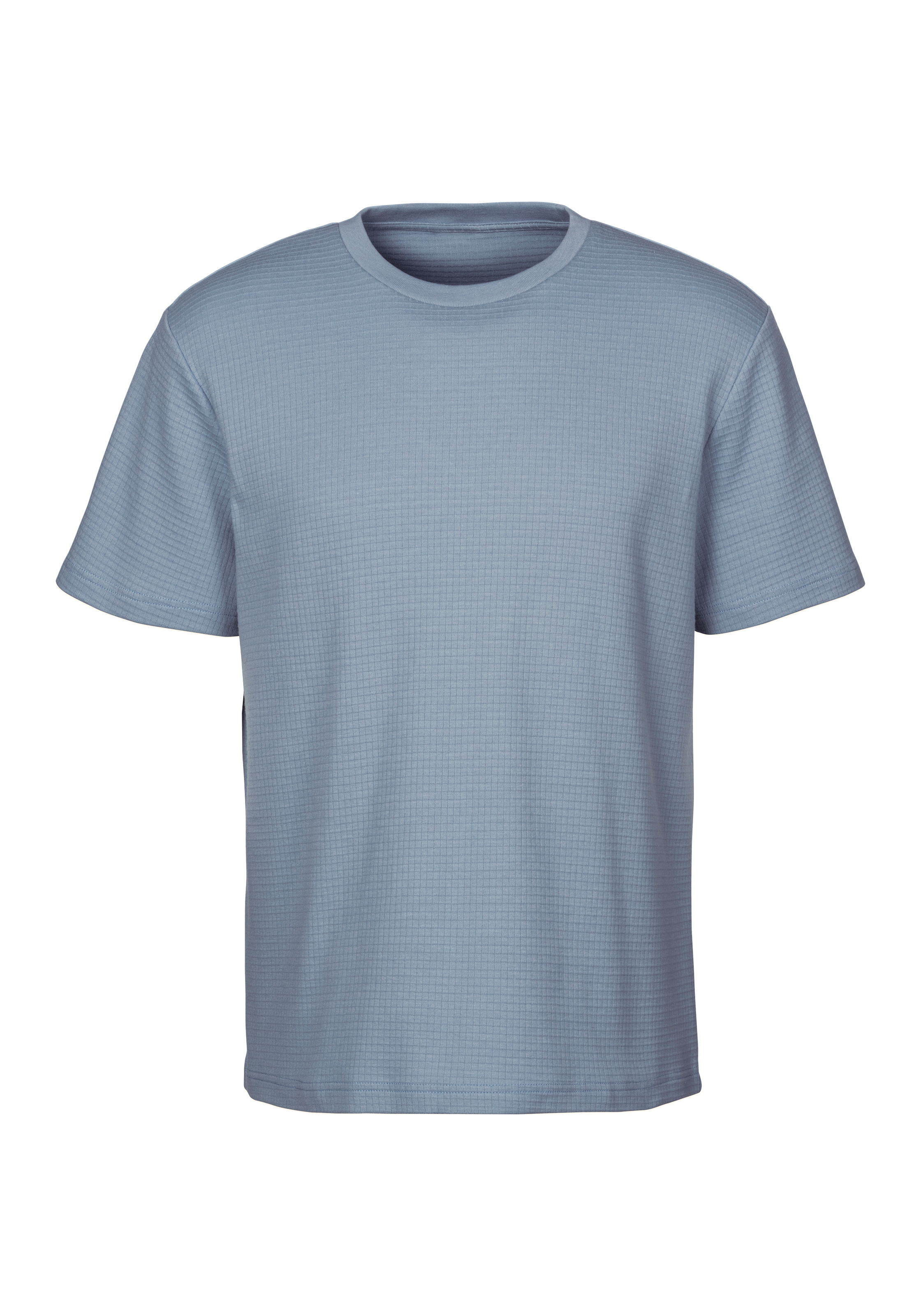 John Devin T-Shirt, Rundhalsshirt mit Struktur aus Baumwoll-Mix