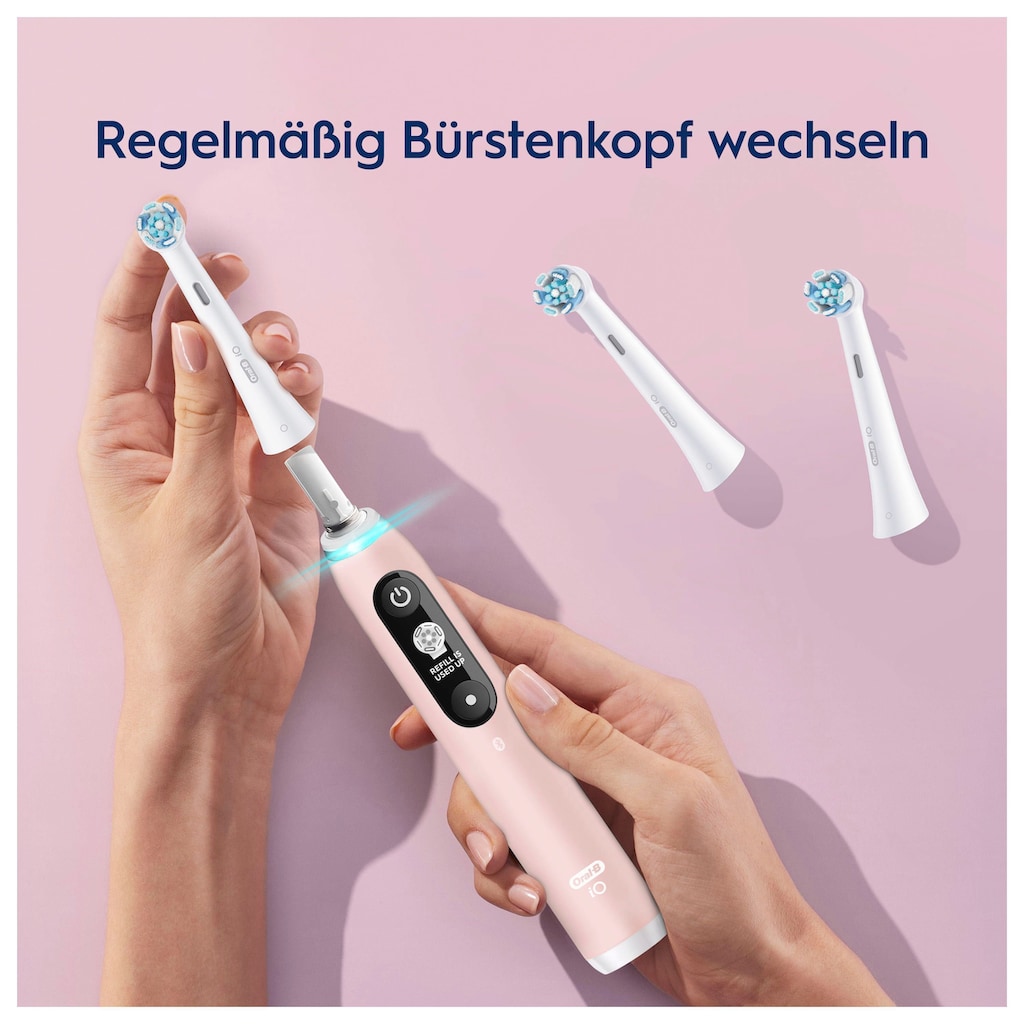 Oral-B Aufsteckbürste »iO«, (Sanfte Reinigung für elektrische Zahnbürste, 6 Stück)