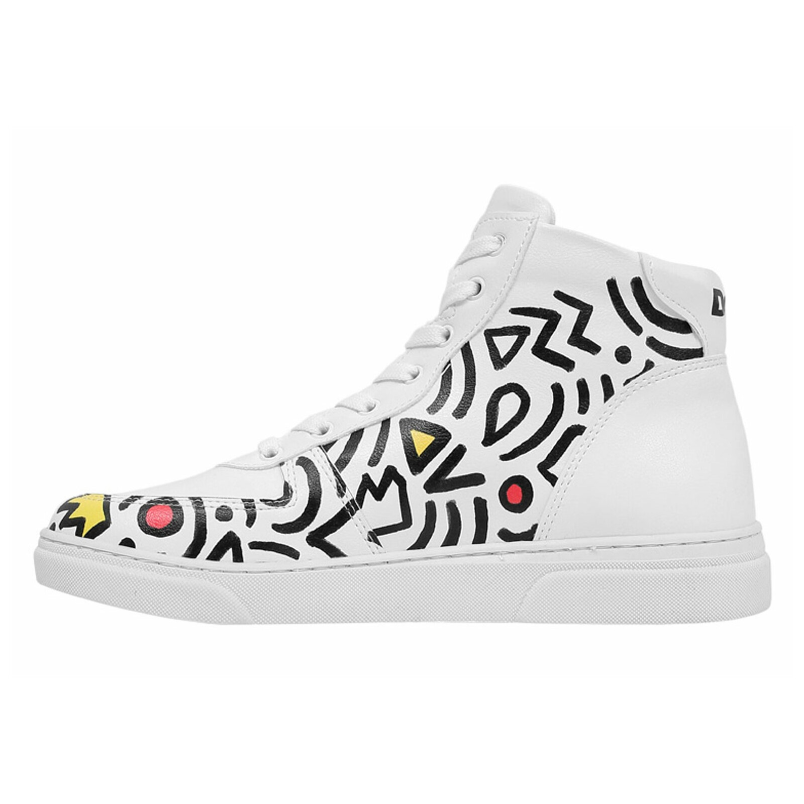 DOGO Stiefelette »Ace Boots Abstract Outline White Damen Boots / Female«, Vegan