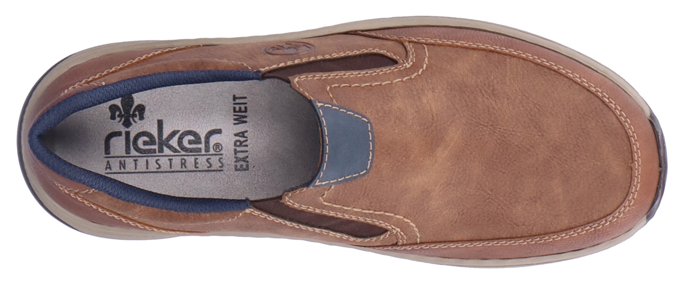 Rieker Slipper, Schlupfschuh, Halbschuh mit Stretcheinsätze
