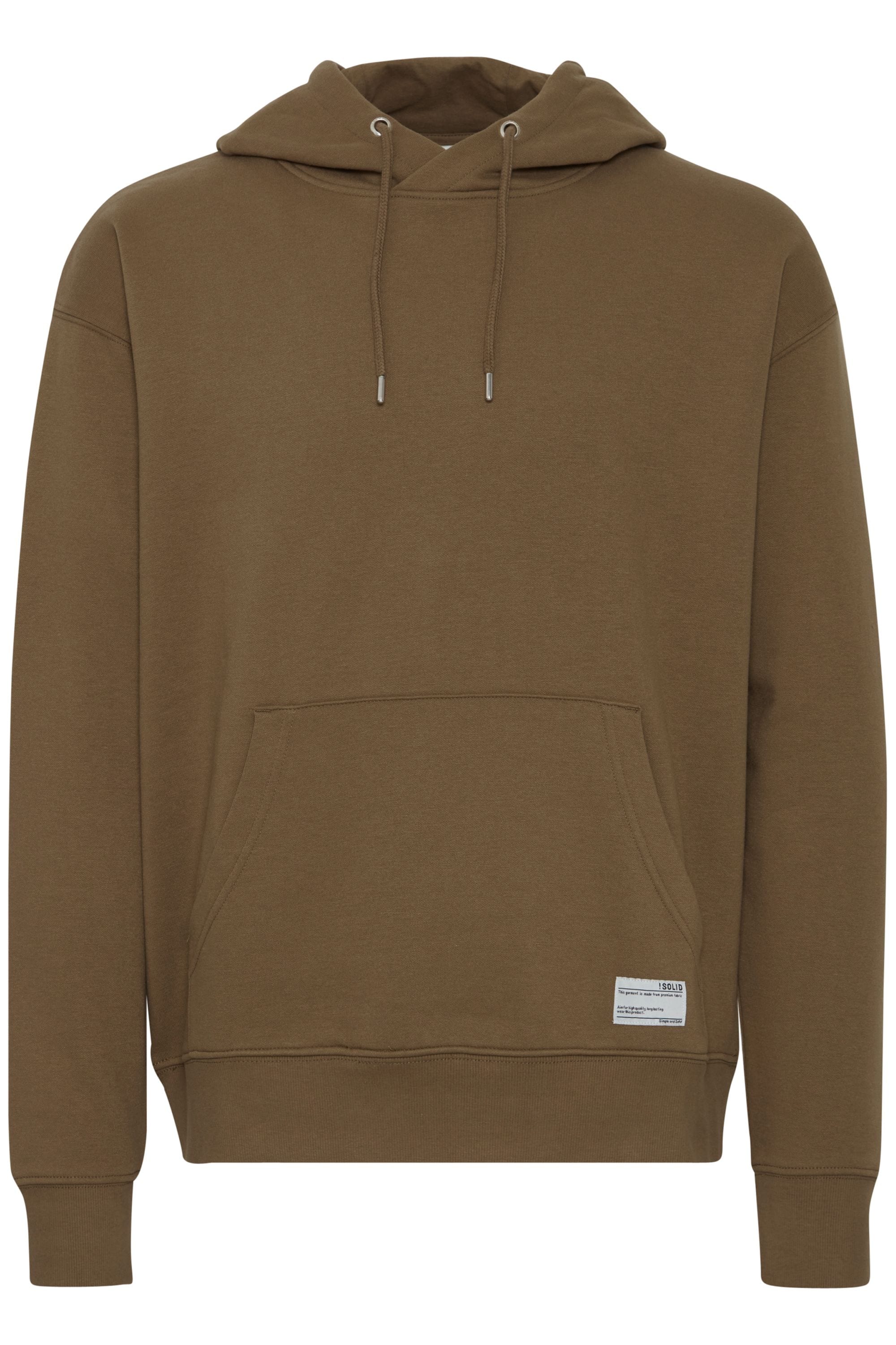 !solid Longpullover SOLID "Sweatshirtkapuzenpul SDLenz", Herren, Gr. 3XL, braun (cub), Obermaterial: 60% Baumwolle CO. 40% Polyester PES., Sweatshirts Longpullover