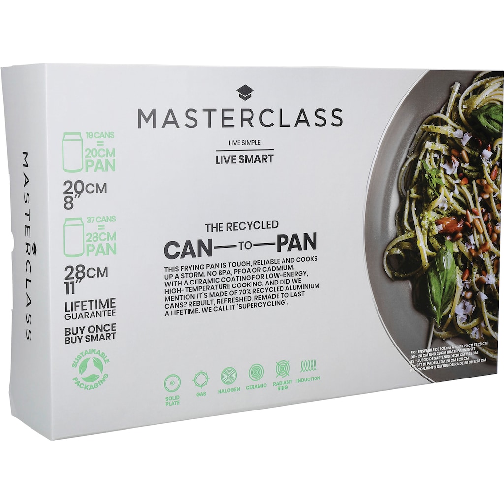 Master Class Pfannen-Set »MasterClass Can-to-Pan Ceramic«, Aluminium, (Set, 2 tlg.)