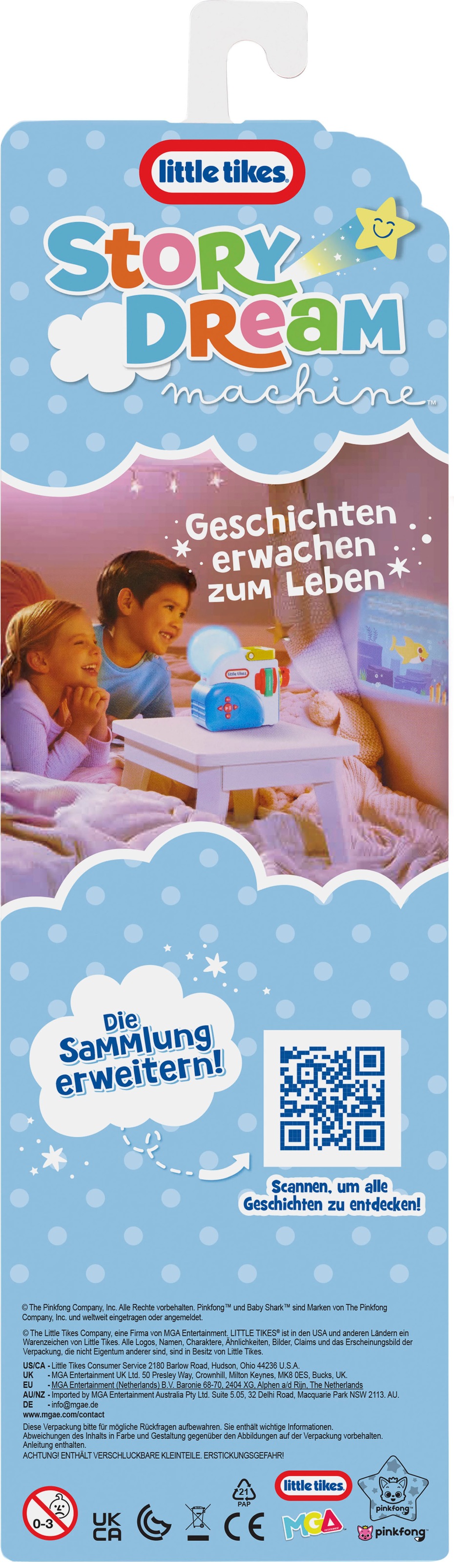 Little Tikes® Hörspielkassette »Story Dream Machine, Großer Hai, Kleiner Hai Familien-Kollektion« passend für Story Dream Machine