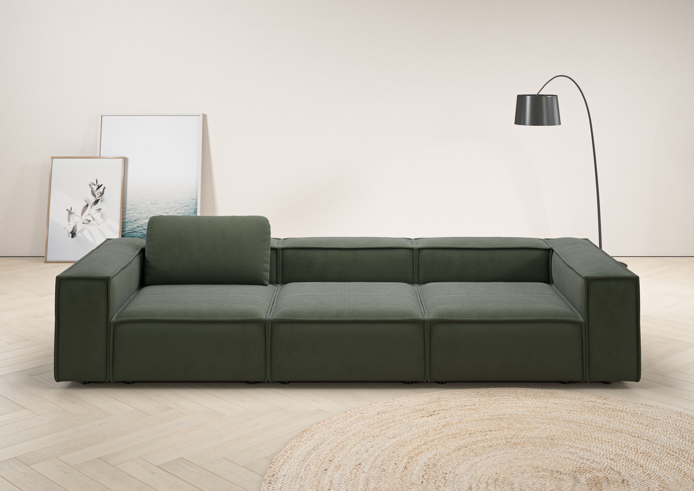 Home affaire 3,5-Sitzer "Watertown, modernes Big-Sofa XXL, 336 cm Breite, a günstig online kaufen