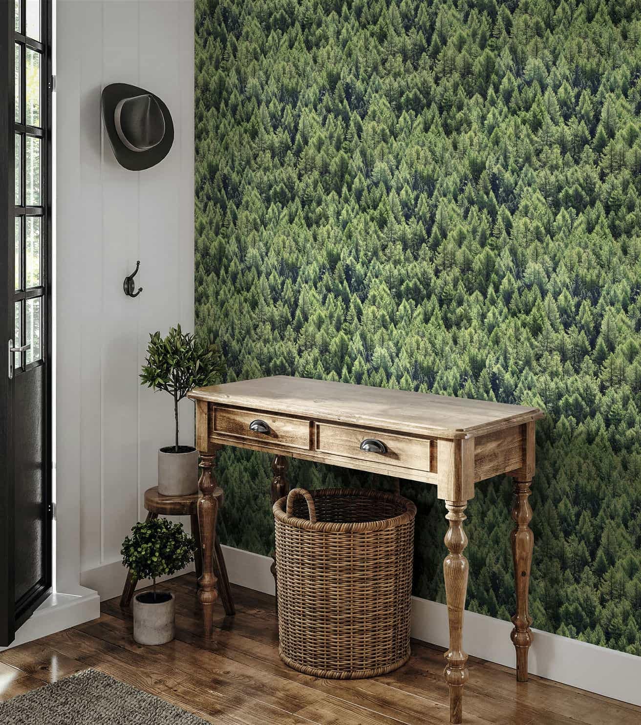 Marburg Vliestapete »Tapete Natürlicher Wald«, moderne Vliestapete für Wohnzimmer Schlafzimmer Küche