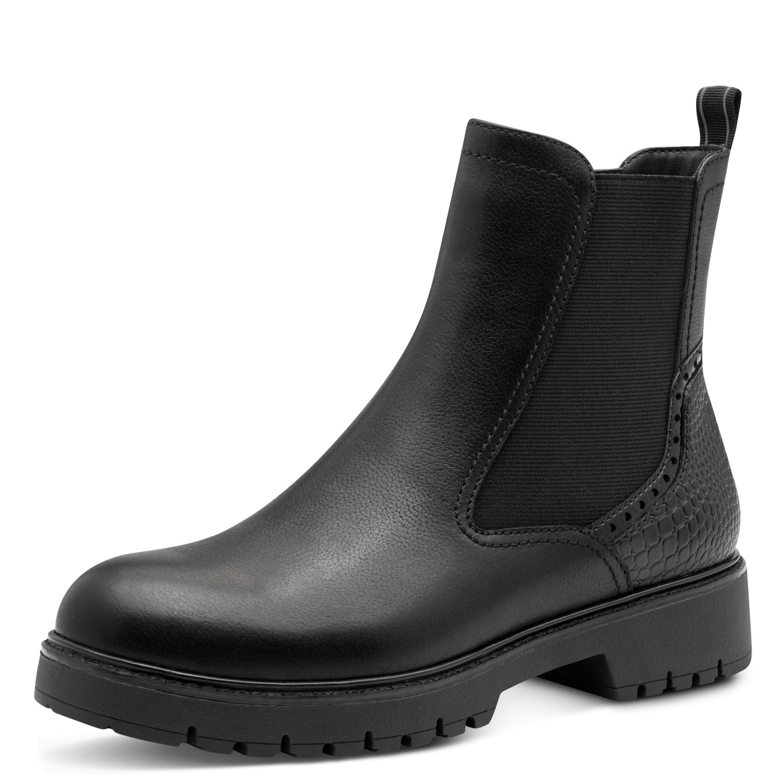Tamaris Chelseaboots, Blockabsatz, Stiefelette mit Kontrast-Rahmennaht günstig online kaufen