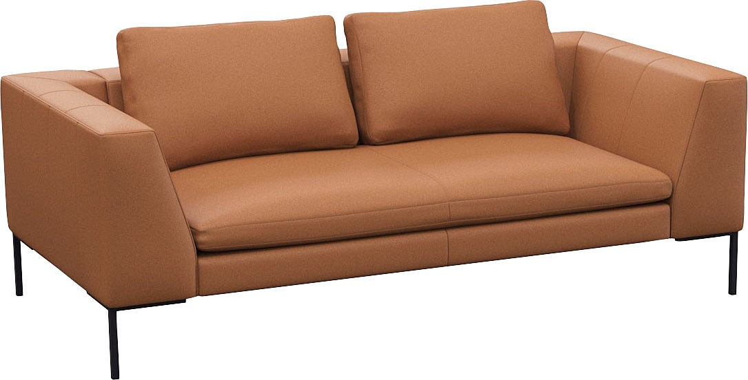 FLEXLUX 2,5-Sitzer »Loano«, modernes Sofa, frei im Raum stellbar, lose Kissen, Kaltschaum im Sitz