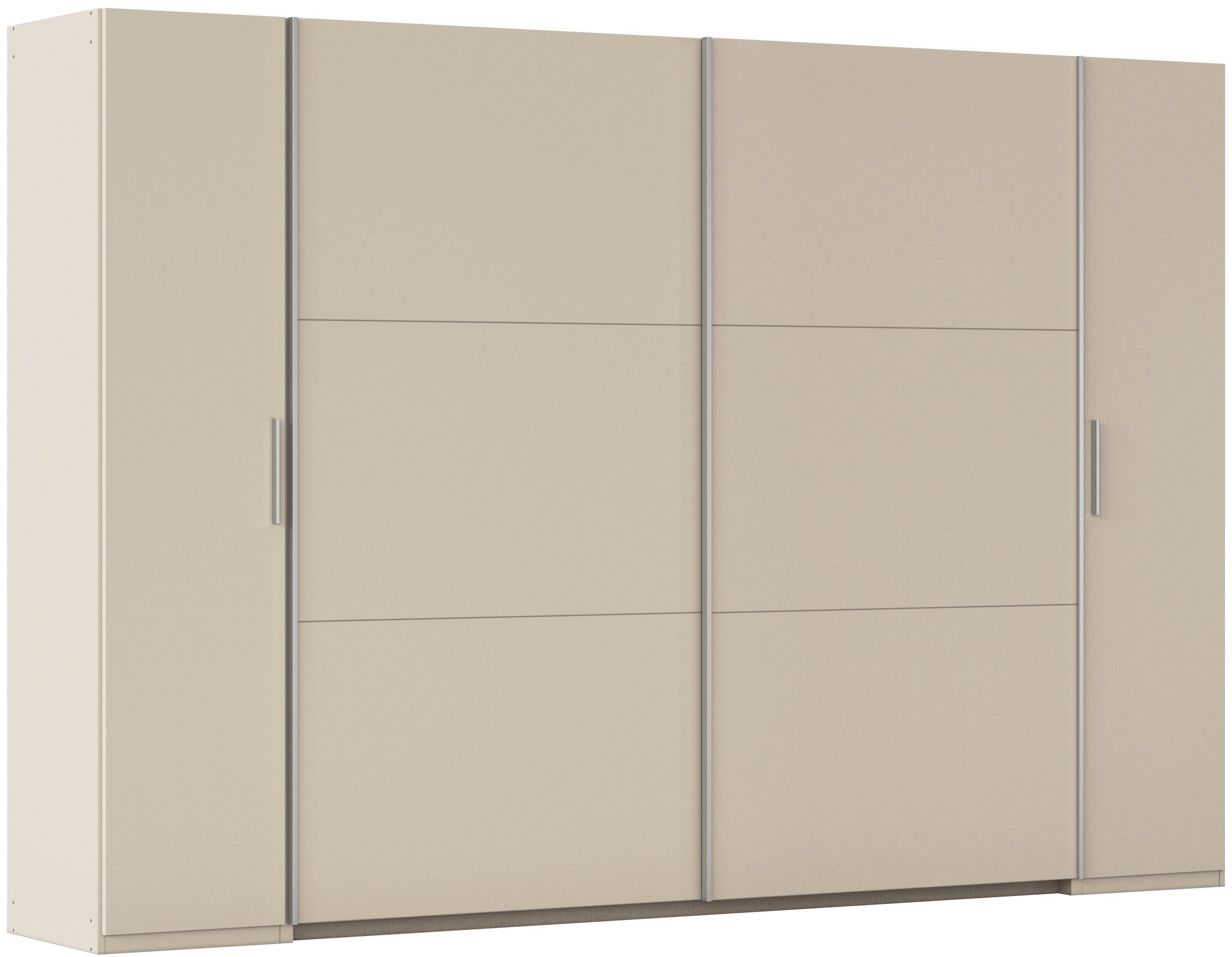 rauch Schwebetürenschrank "Kleiderschrank Drehtürenschrank Schrank Garderobe KRONACH" in 3 Ausstattungen BASIC/CLASSIC/PREMIUM, Breiten 225/268/311/354 cm, mit Dreh- und Schwebetüren und vielen Einlegeböden MADE IN GERMANY