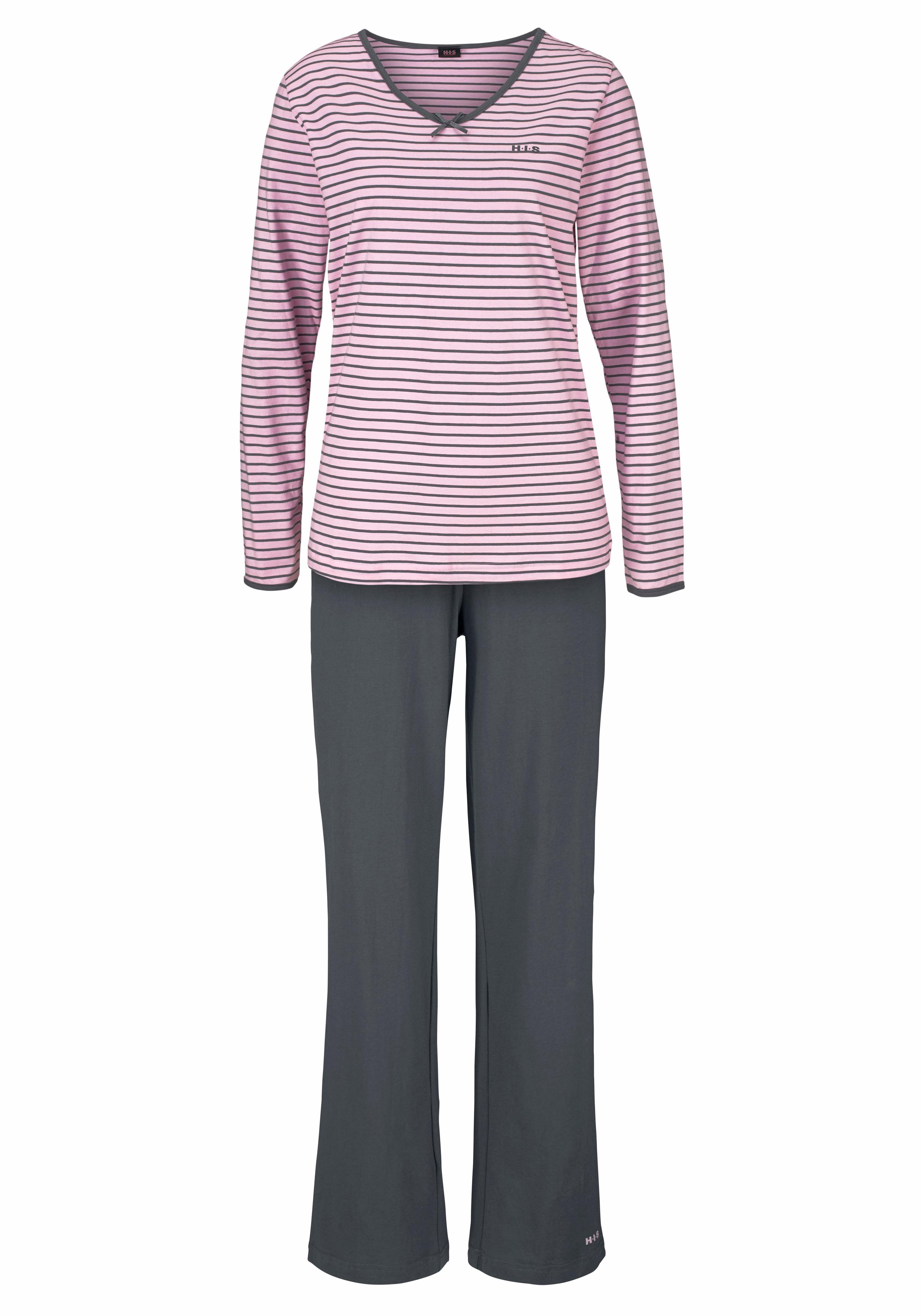 H.I.S Pyjama 2 Stk. tlg., mit garngefärbten Streifen günstig online kaufen