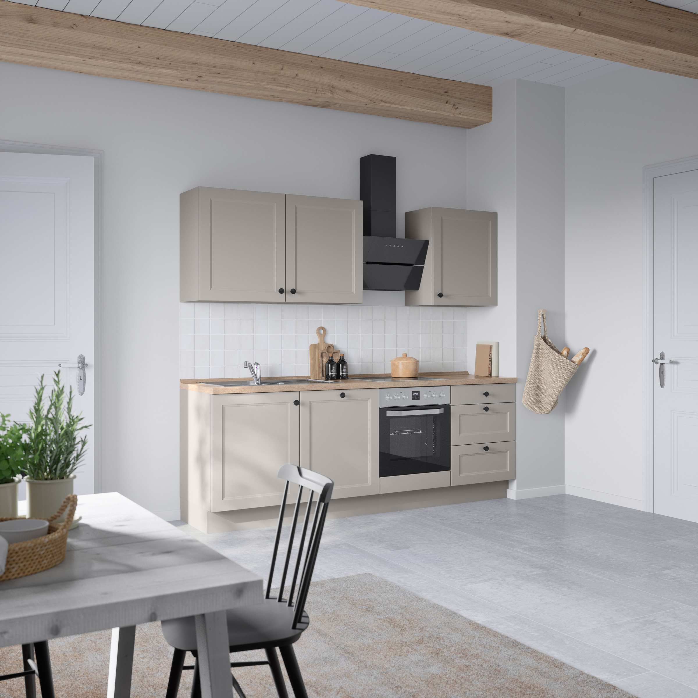 nobilia® Küchenzeile »"Cascada II"«, vormontiert, Breite 240 cm, Ausrichtung wählbar, wahlw. mit E-Geräten