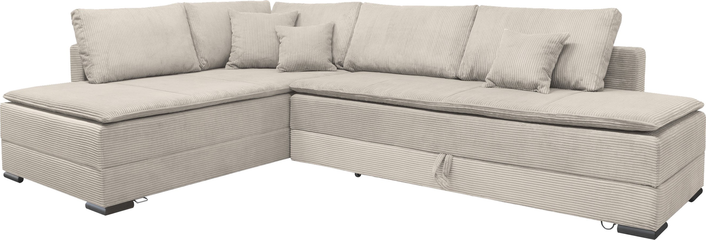 INOSIGN Ecksofa »Night & Day L-Form mit Dauer-Schlaffunktion, Cord-Bezug!«, inklusive Bettfunktion und Bettkasten