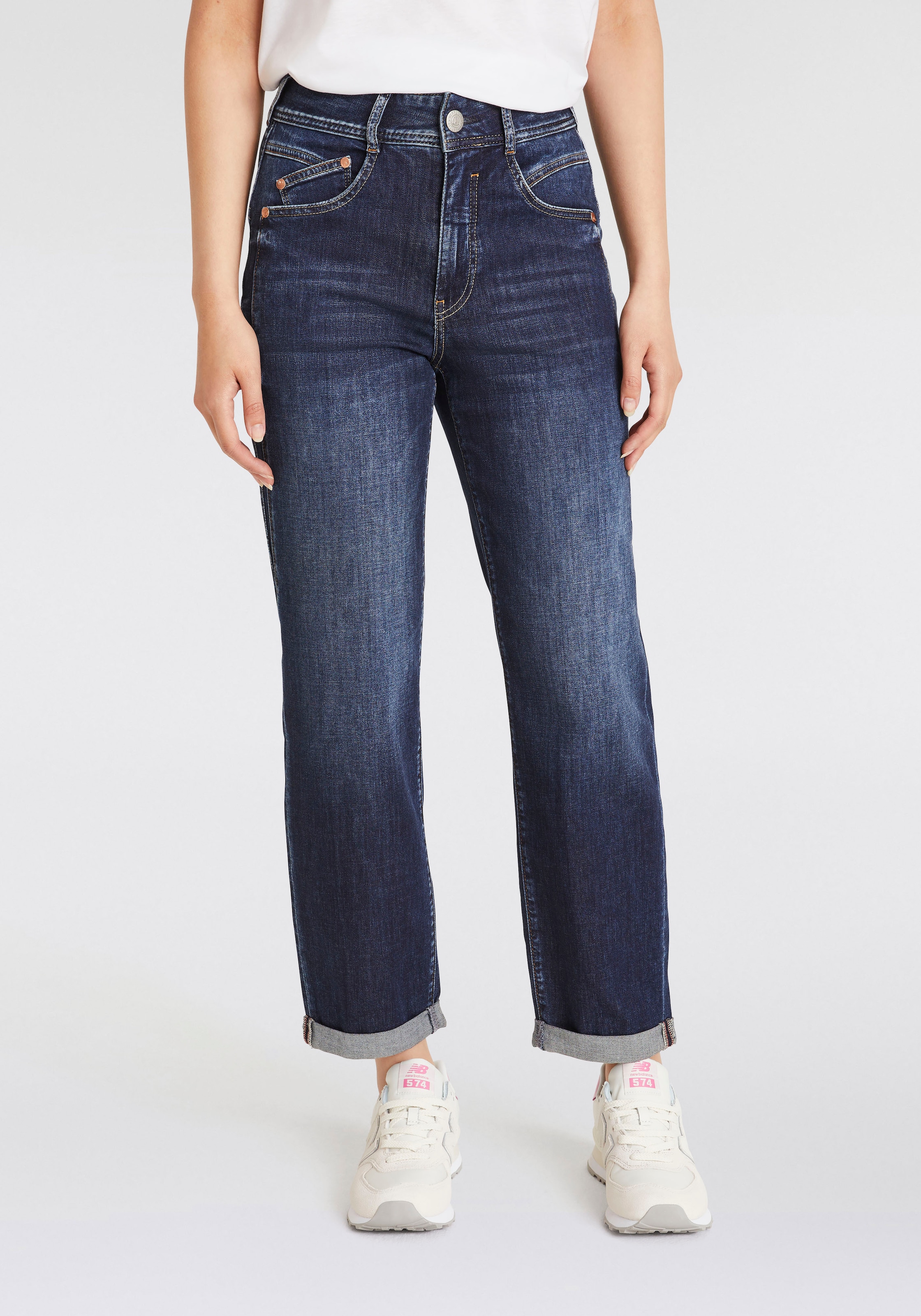 Herrlicher 5-Pocket-Jeans »Gila HI Tap Recycled Denim Light«, im Five-Pocket Style