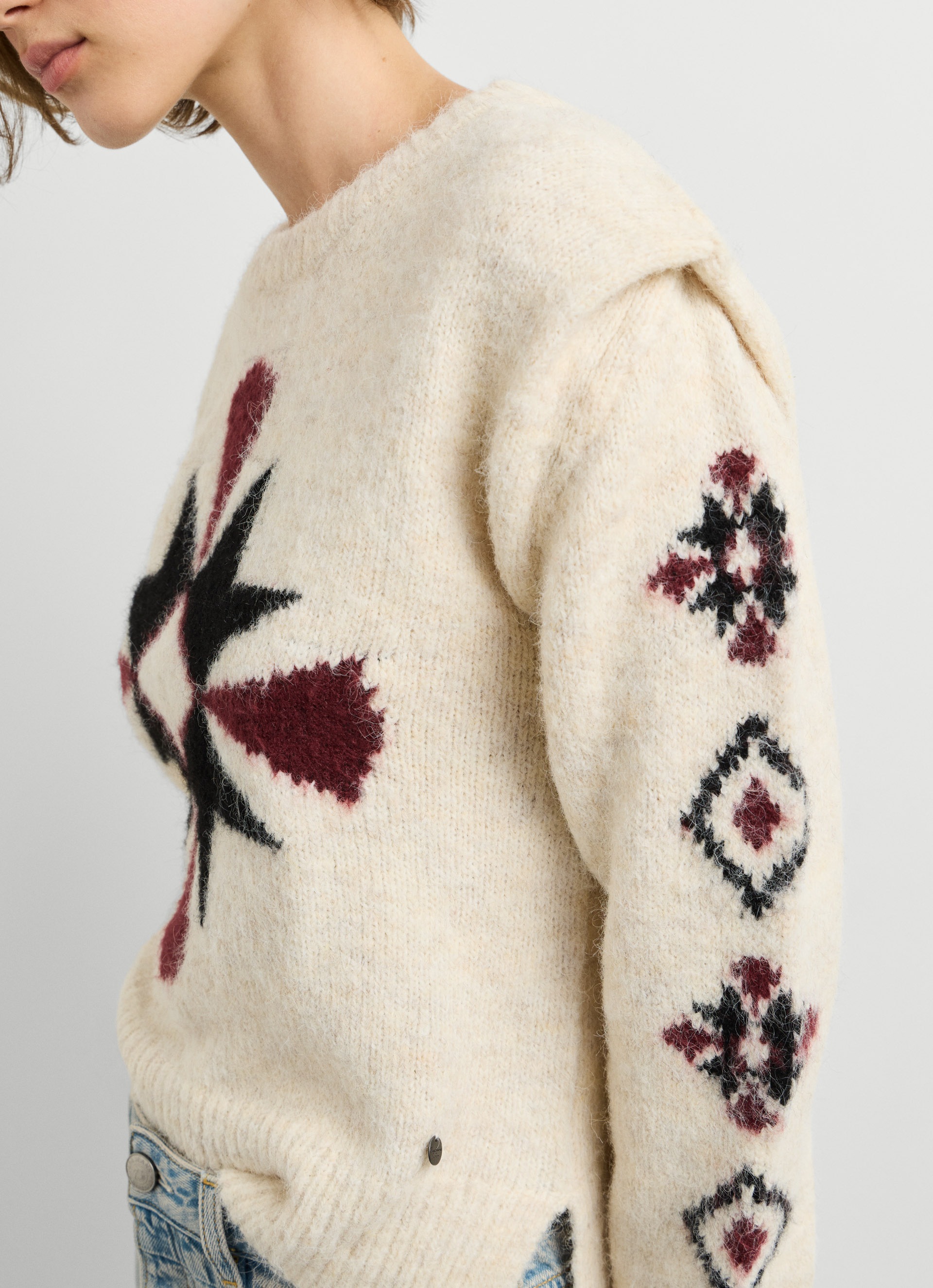Pepe Jeans Strickpullover »AUDREY« mit betonter Schulterpartie, Rundhals