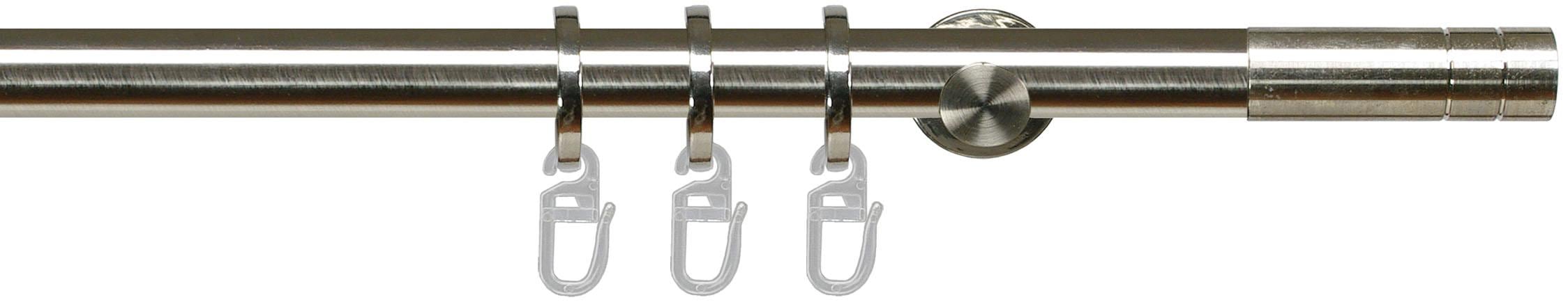 Liedeco Gardinenstange "NOVA edelstahl-optik" Ø 20 mm 1 läufig-läufig Fixma günstig online kaufen