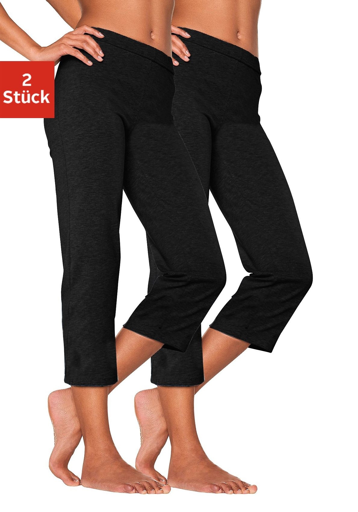 Vivance Active by Lascana Caprihose mit Gummibund, Loungewear