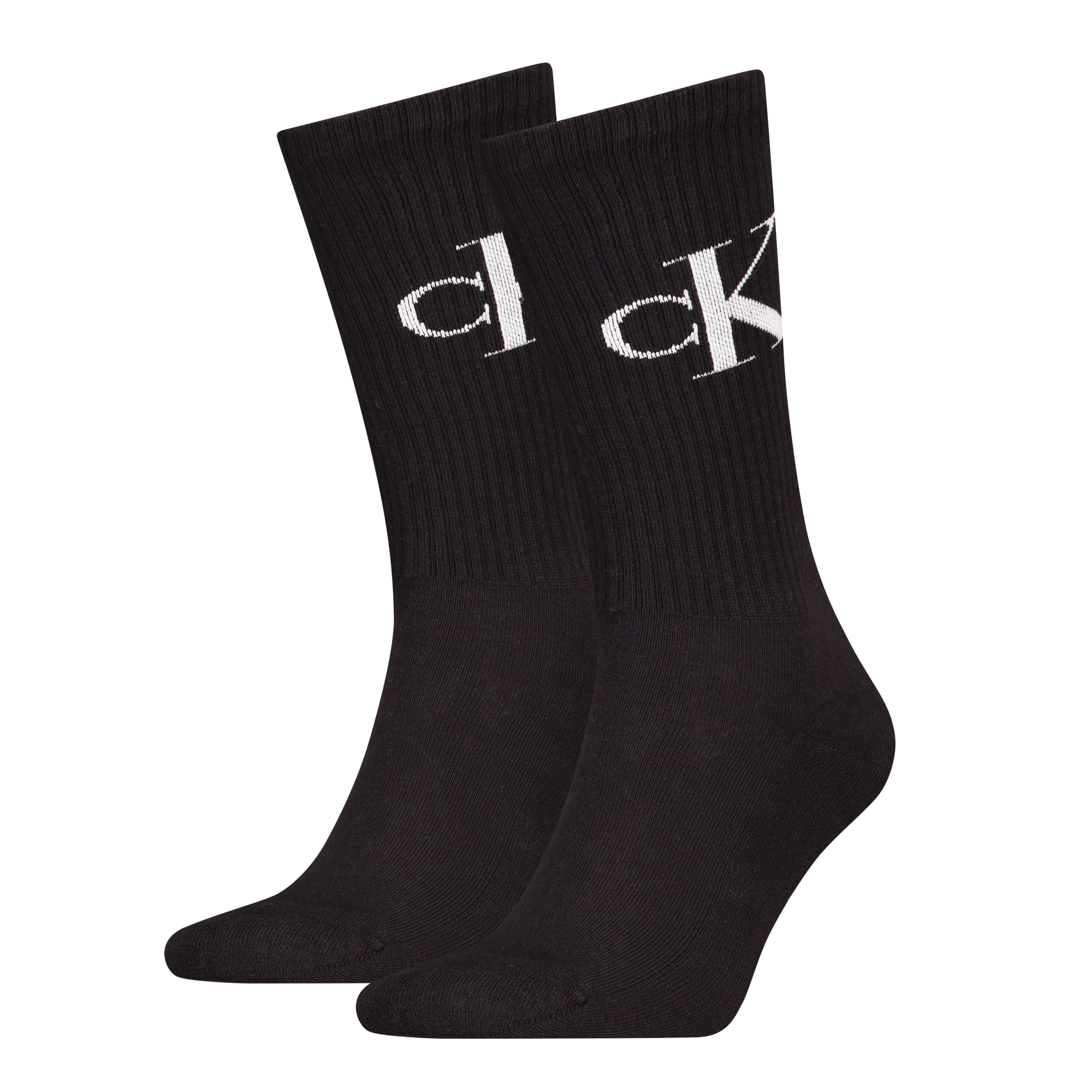Tennissocken CALVIN KLEIN JEANS "CKJ MEN SOCK MONOGRAM", Herren, Gr. 43-46, schwarz, Baumwollmischung, normal, Socken Tennissocken, mit verstärkter Ferse, komfortable Frotteesohle 2