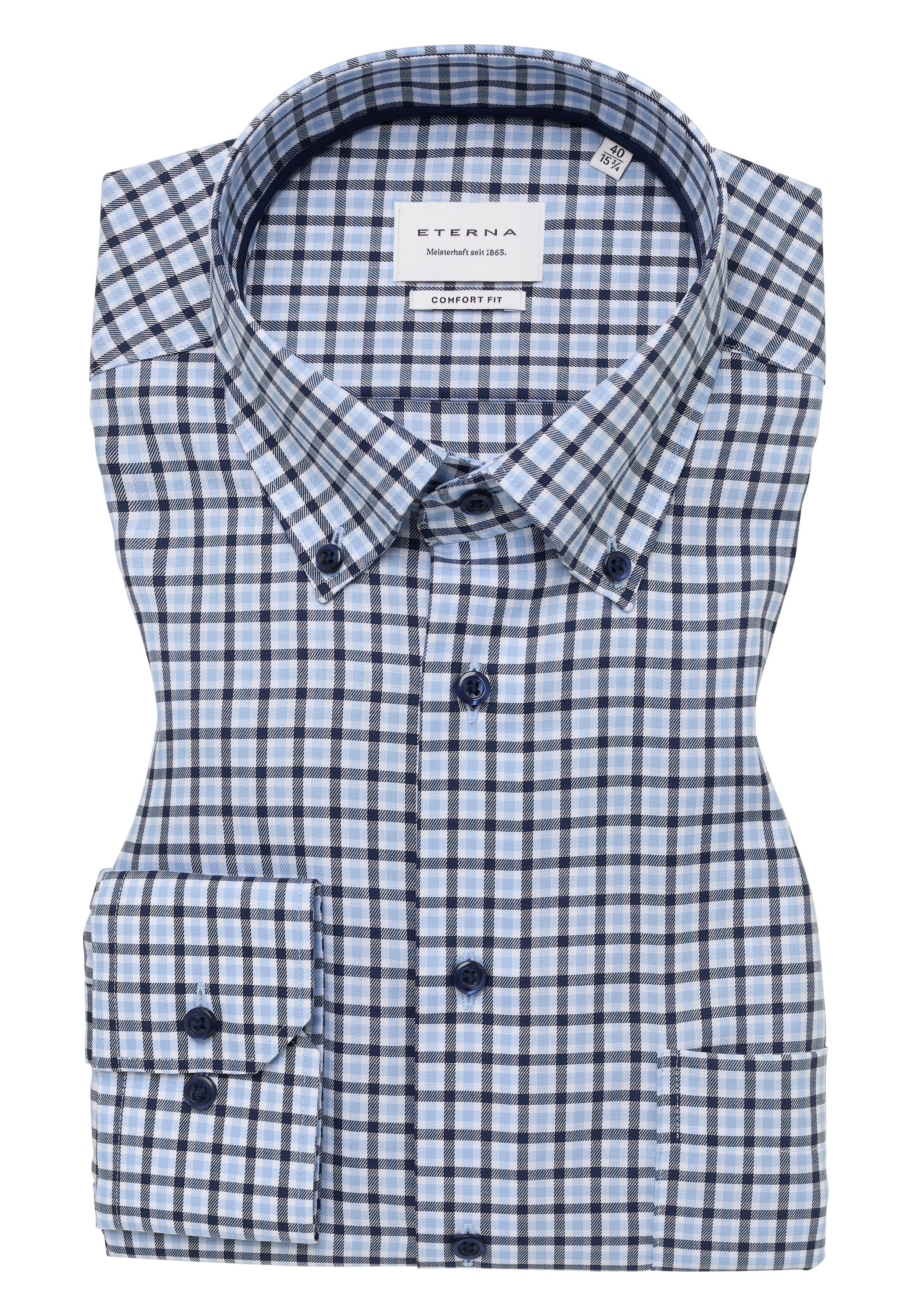 Eterna Langarmhemd »COMFORT FIT«, NON IRON (bügelfrei)