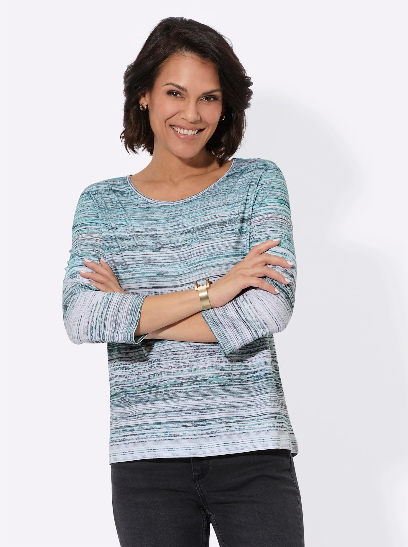 Casual Looks 3/4-Arm-Shirt "Druck-Shirt", (1 tlg.) günstig online kaufen