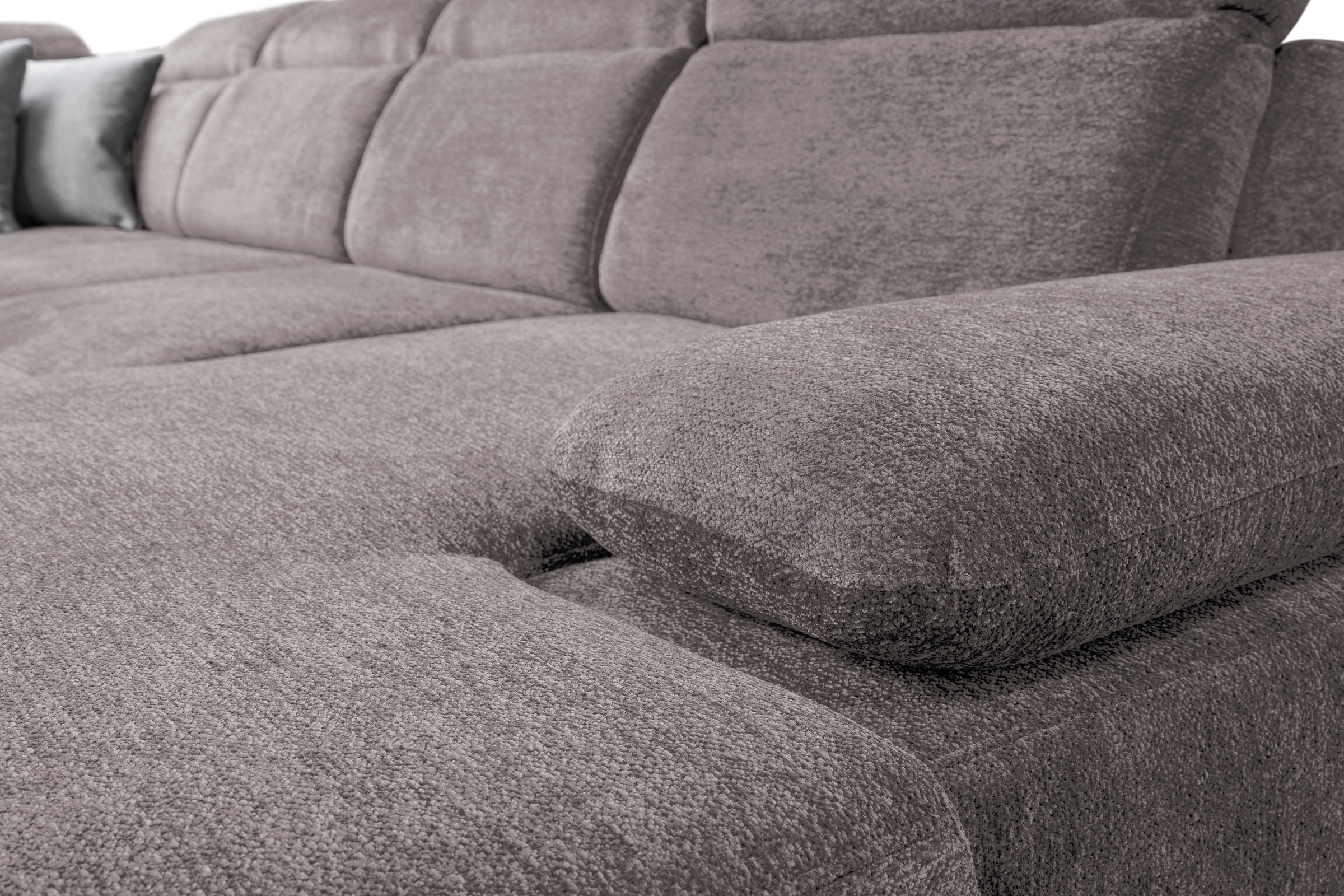 WERK2 Wohnlandschaft »Cordoba inkl. Bett, Bettkasten und Kopfteilfunktion, Breite 359cm«