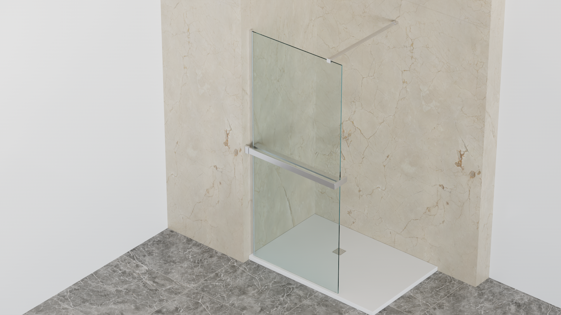 welltime Walk-in-Dusche »Trento Deluxe« 1 Stk. tlg. 8mm ESG und Antikalkversiegelung