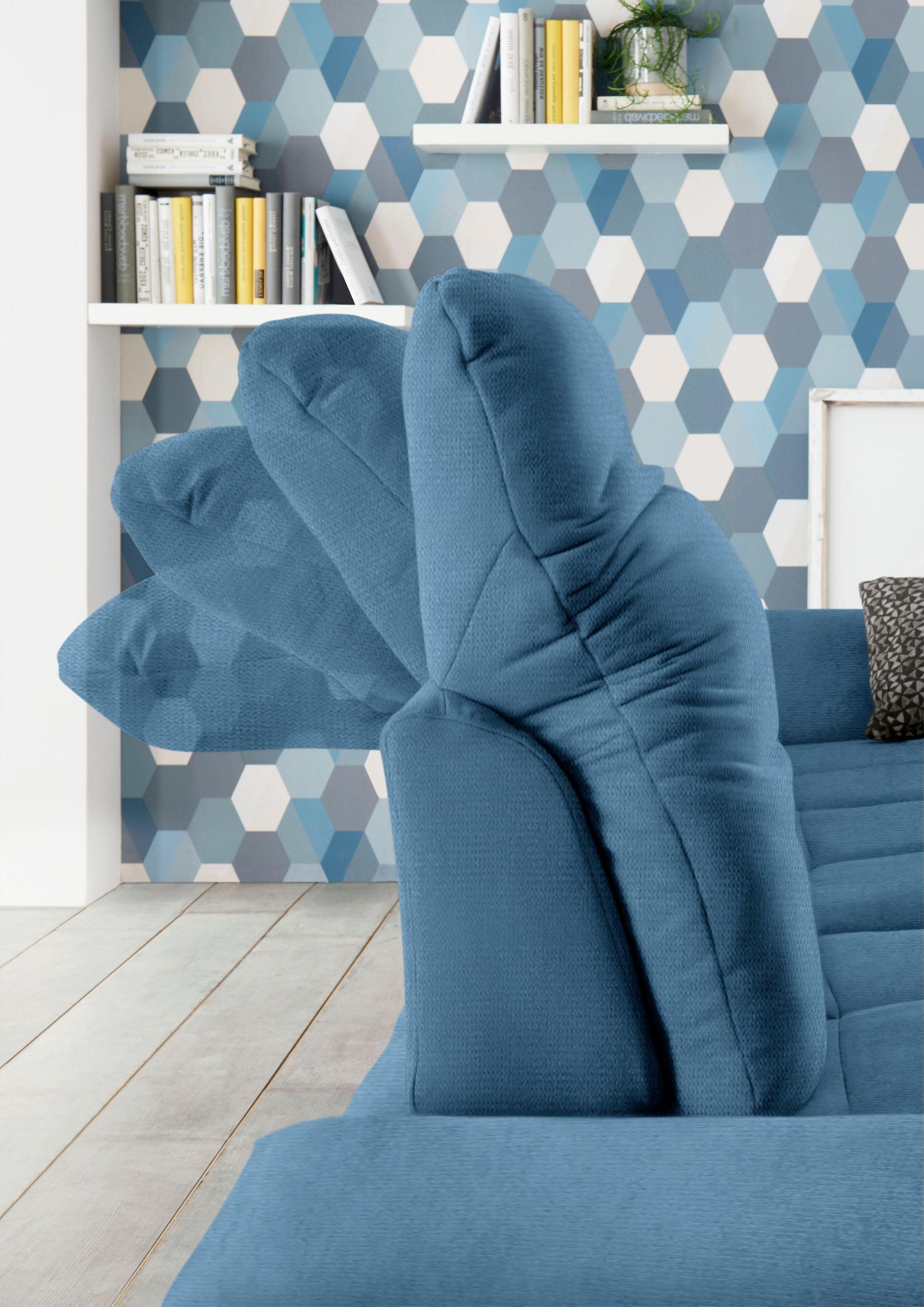 set one by Musterring Ecksofa "SO4100 V" mit verstellbaren Kopfteilen, wahl günstig online kaufen