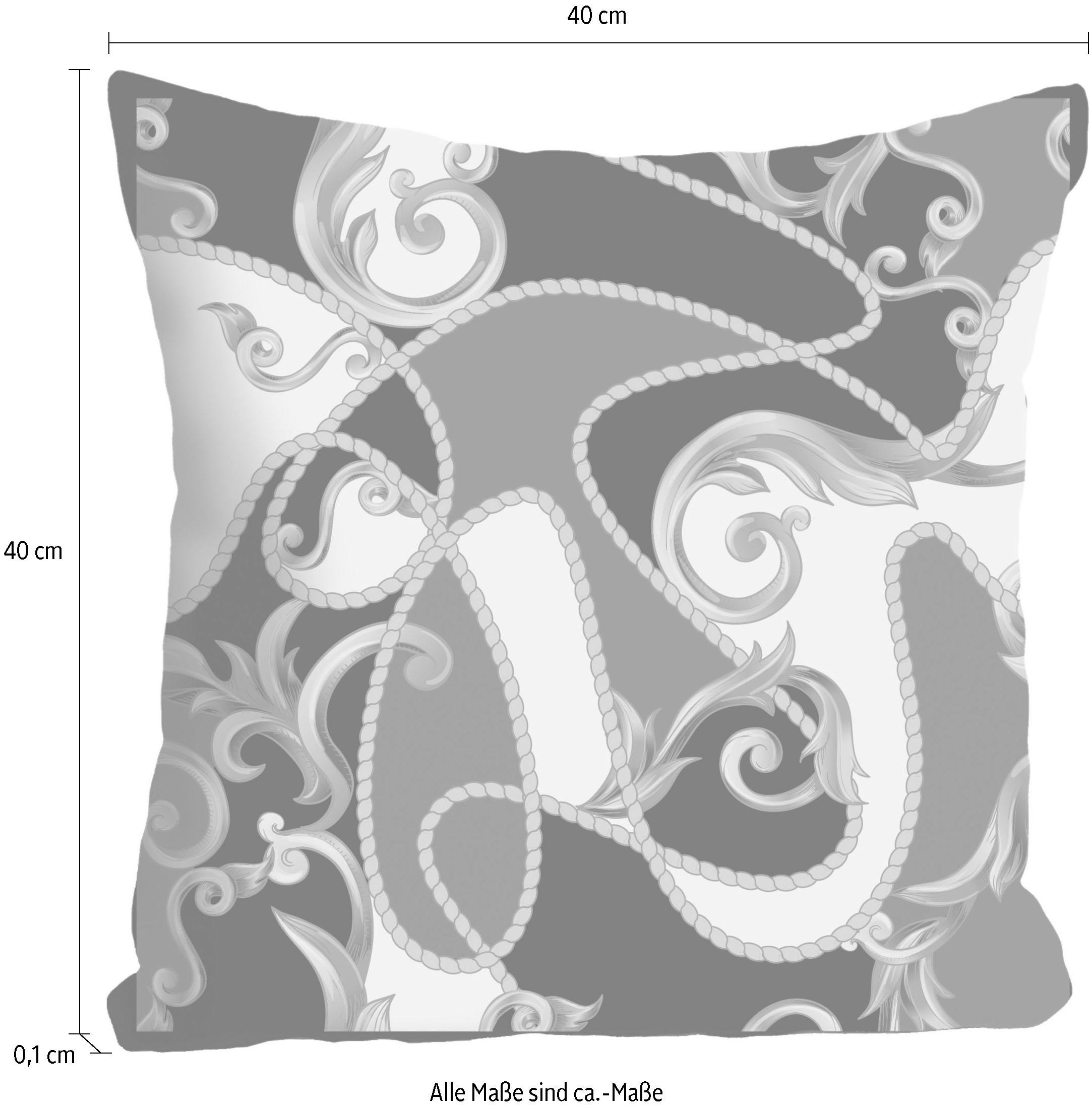 queence Dekokissen »»Ornament«,« Kissenhülle ohne Füllung, 1 Stück