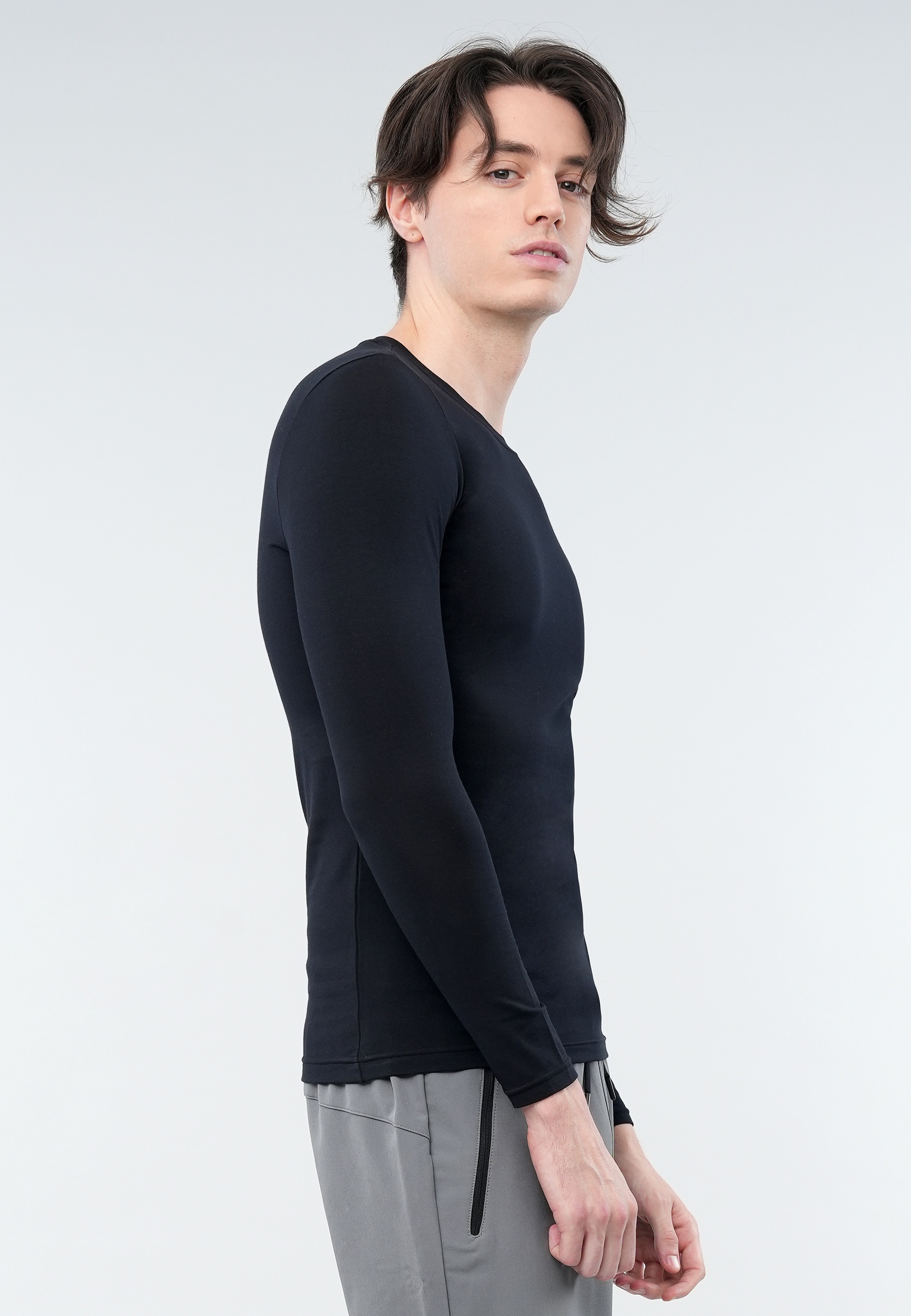 Black mit Plus«, »G GIORDANO Friday Funktionsshirt atmungsaktivem Material | Warmer BAUR