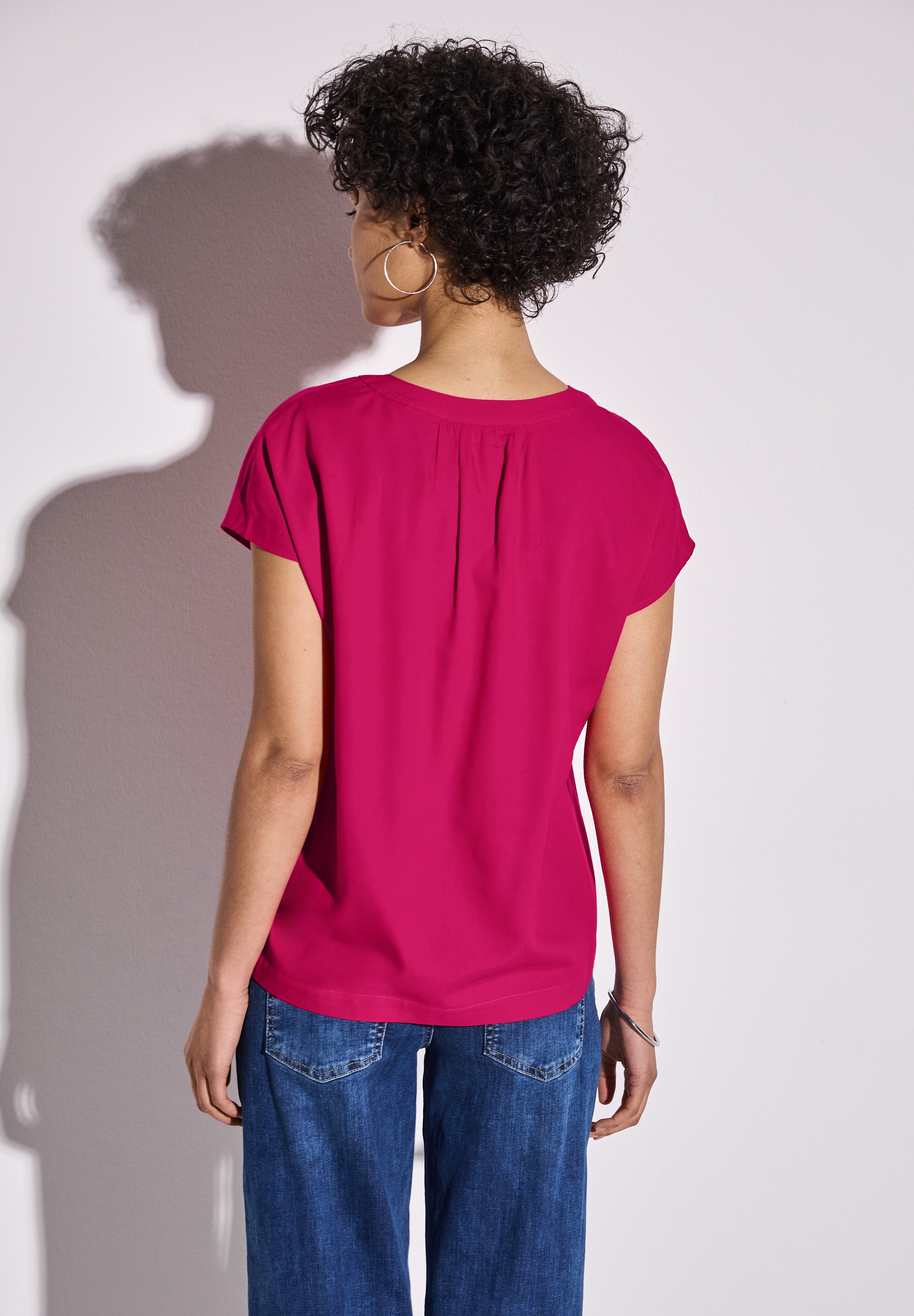 STREET ONE Hemdbluse, aus softer Viskose