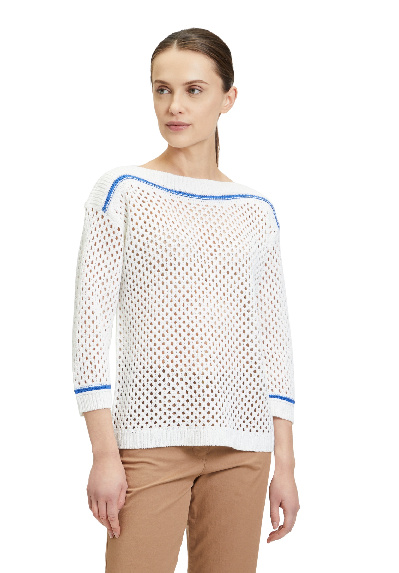 Betty Barclay Strickpullover "Betty Barclay Damen Lochstrick-Pullover mit S günstig online kaufen