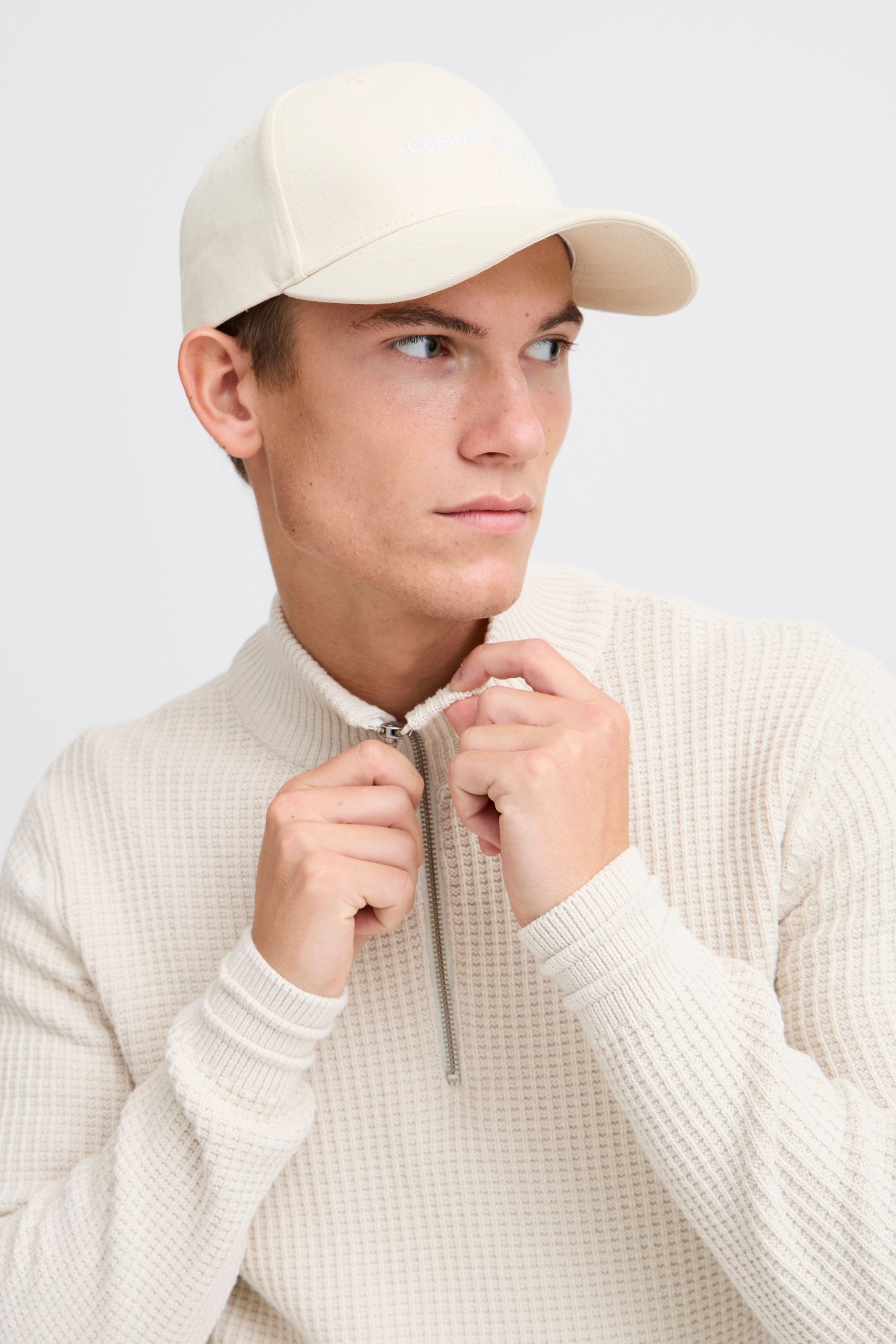 Casual Friday Troyer »Troyer CFKARL halfzip structured knit«