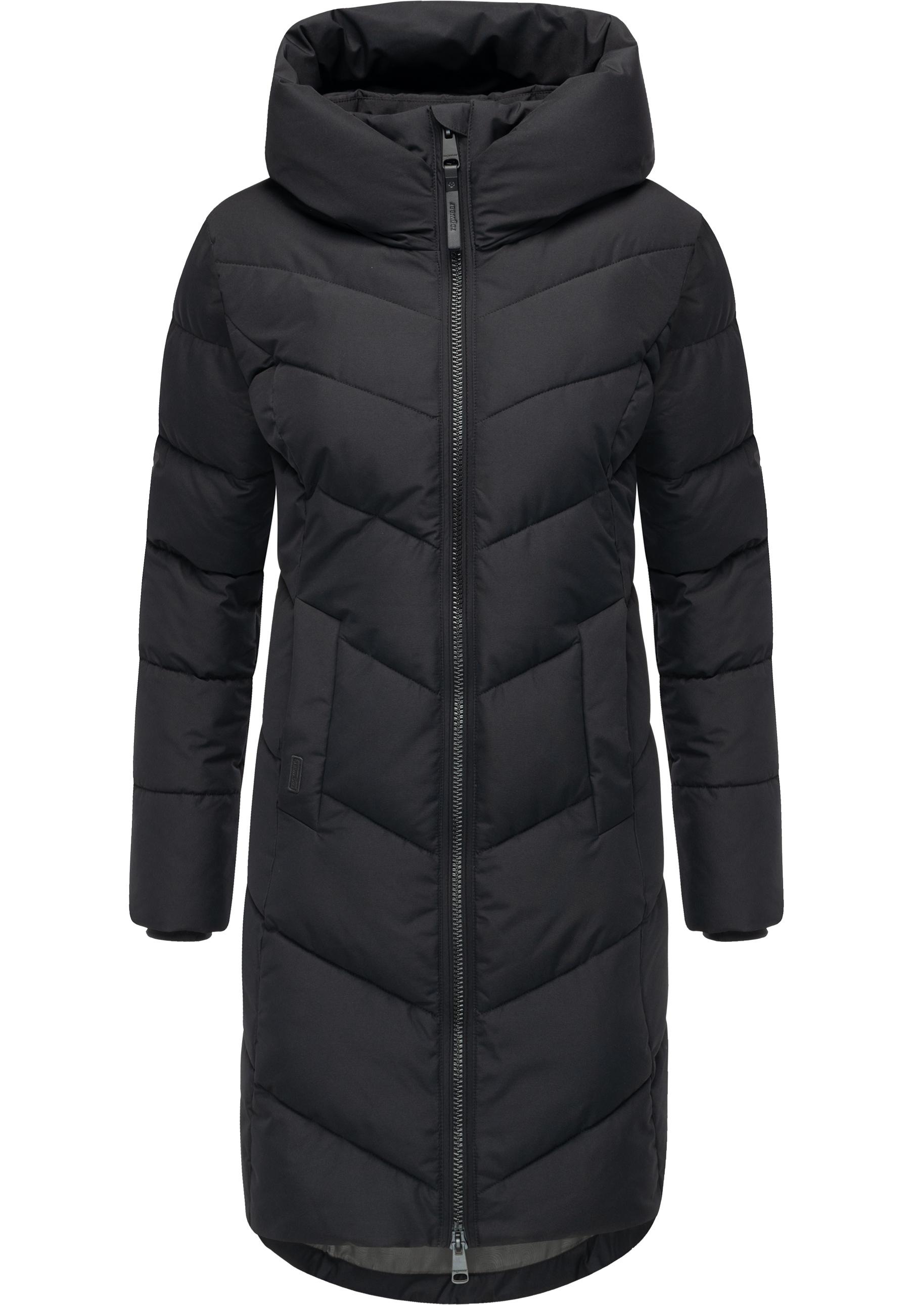 Ragwear Steppmantel "Natalin YOUMODO" Warmer Damen Wintermantel mit V-Steppung und Kapuze
