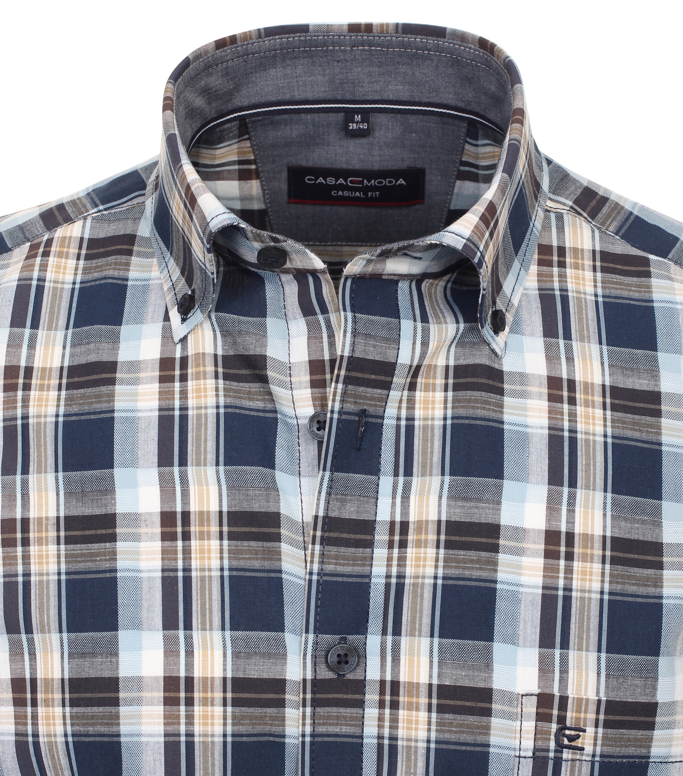CASAMODA Kurzarmhemd »CASAMODA Freizeithemd Kurzarm kariert«