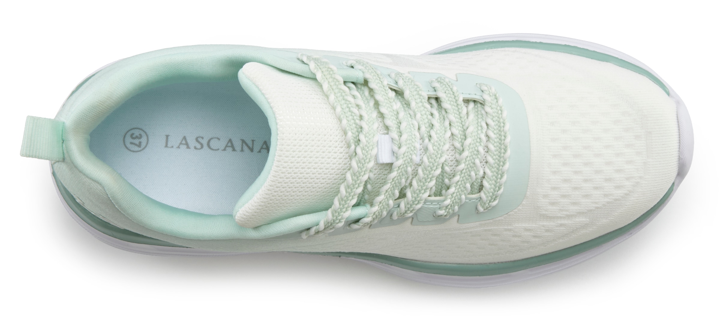 LASCANA Sneaker »Halbschuh, Freizeitschuh, Turnschuhe,«  NEU mit modischen Farbdetails VEGAN