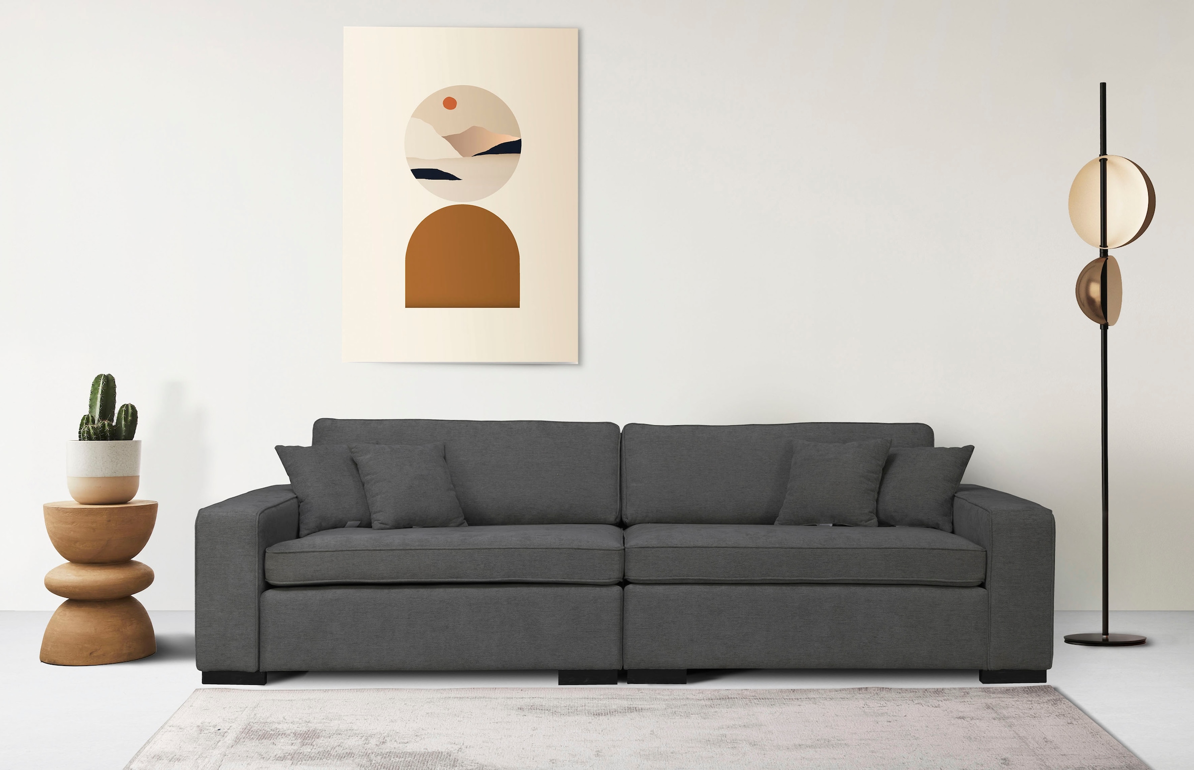 Home affaire 2-Sitzer "Skara XXL", Lounge-Sofa XXL mit Federkern-Polsterung günstig online kaufen