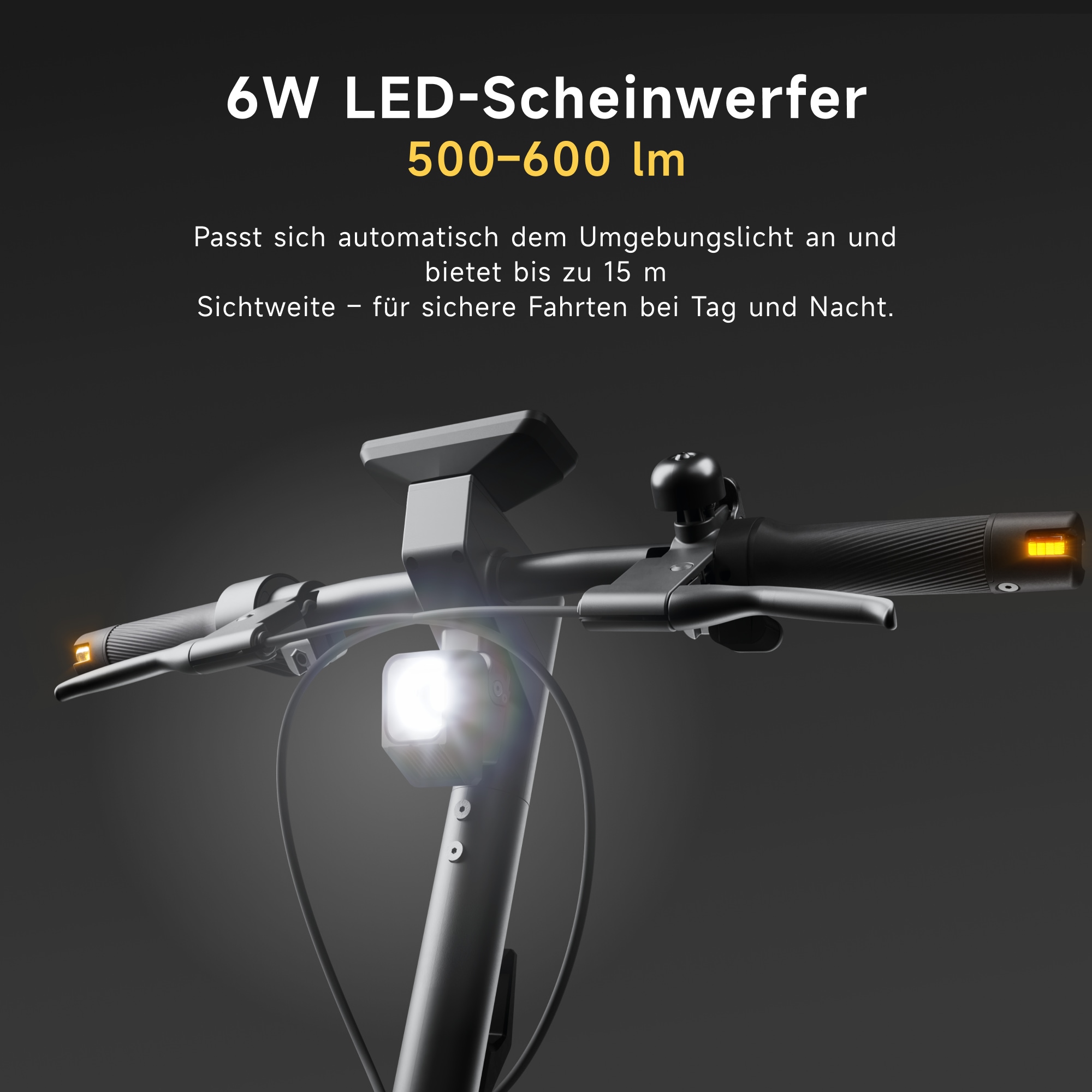 NAVEE E-Scooter »N65i II  Electric Scooter« 20 km/h 70 km Frontlicht, Bremslicht, Blinker, Bluetooth, Find‑My