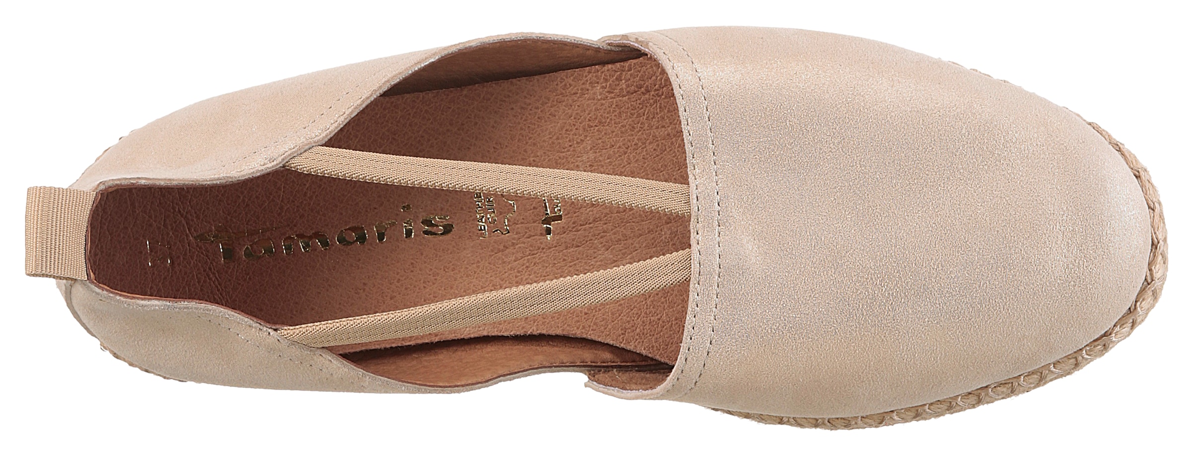 Tamaris Espadrille, Plateau, Sommerschuh, Flats, Schlupfschuh mit Touch It-Ausstattung