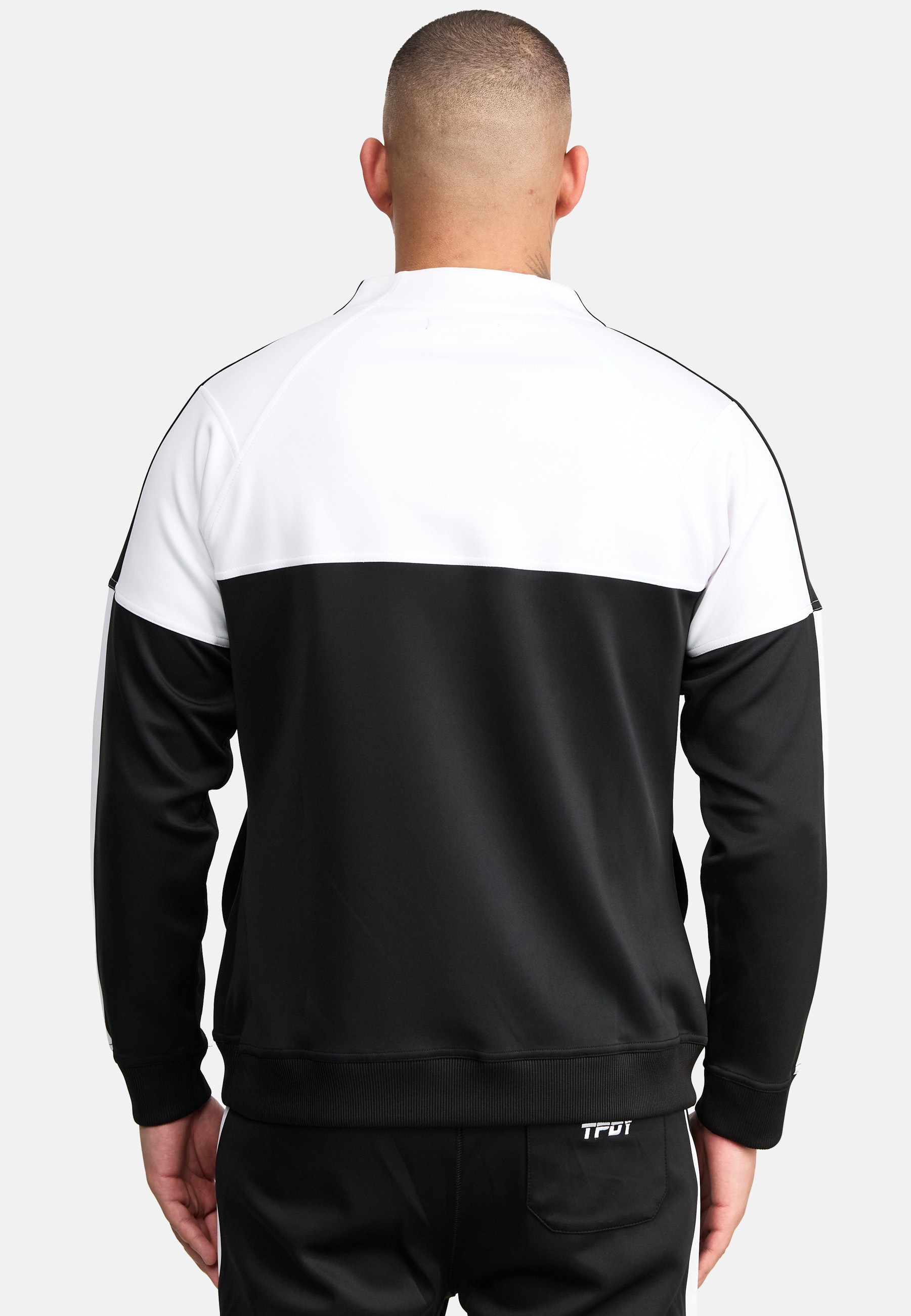 trueprodigy Sweater »Owen Color Block Einsätzen mit Reißverschluss und Badges«

