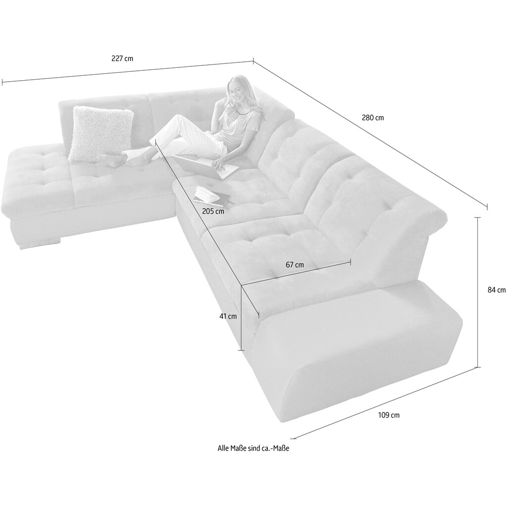 sit&more Ecksofa »Pale«