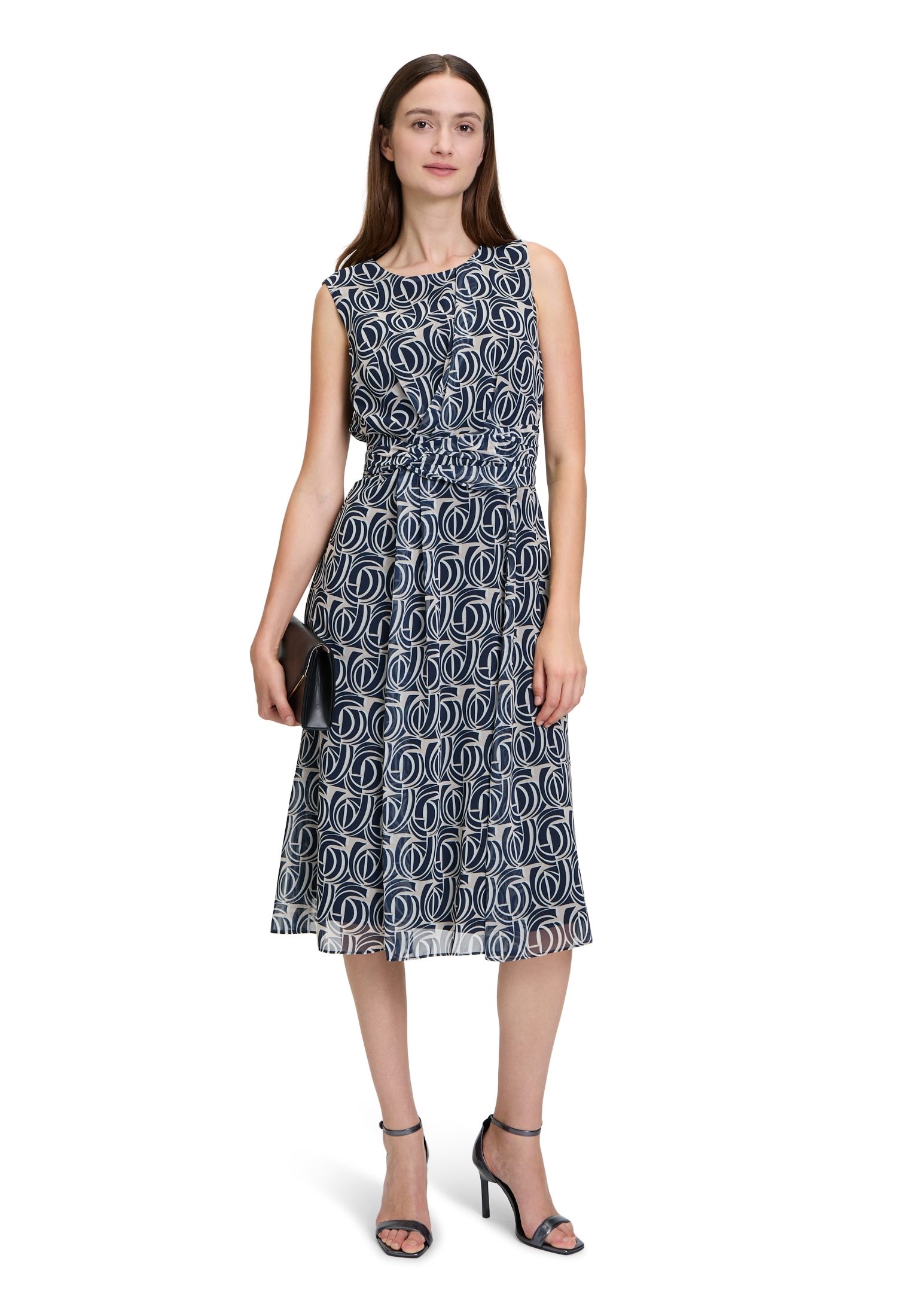 Betty&Co Chiffonkleid "Betty & Co Damen Chiffonkleid ohne Arm", Druck günstig online kaufen