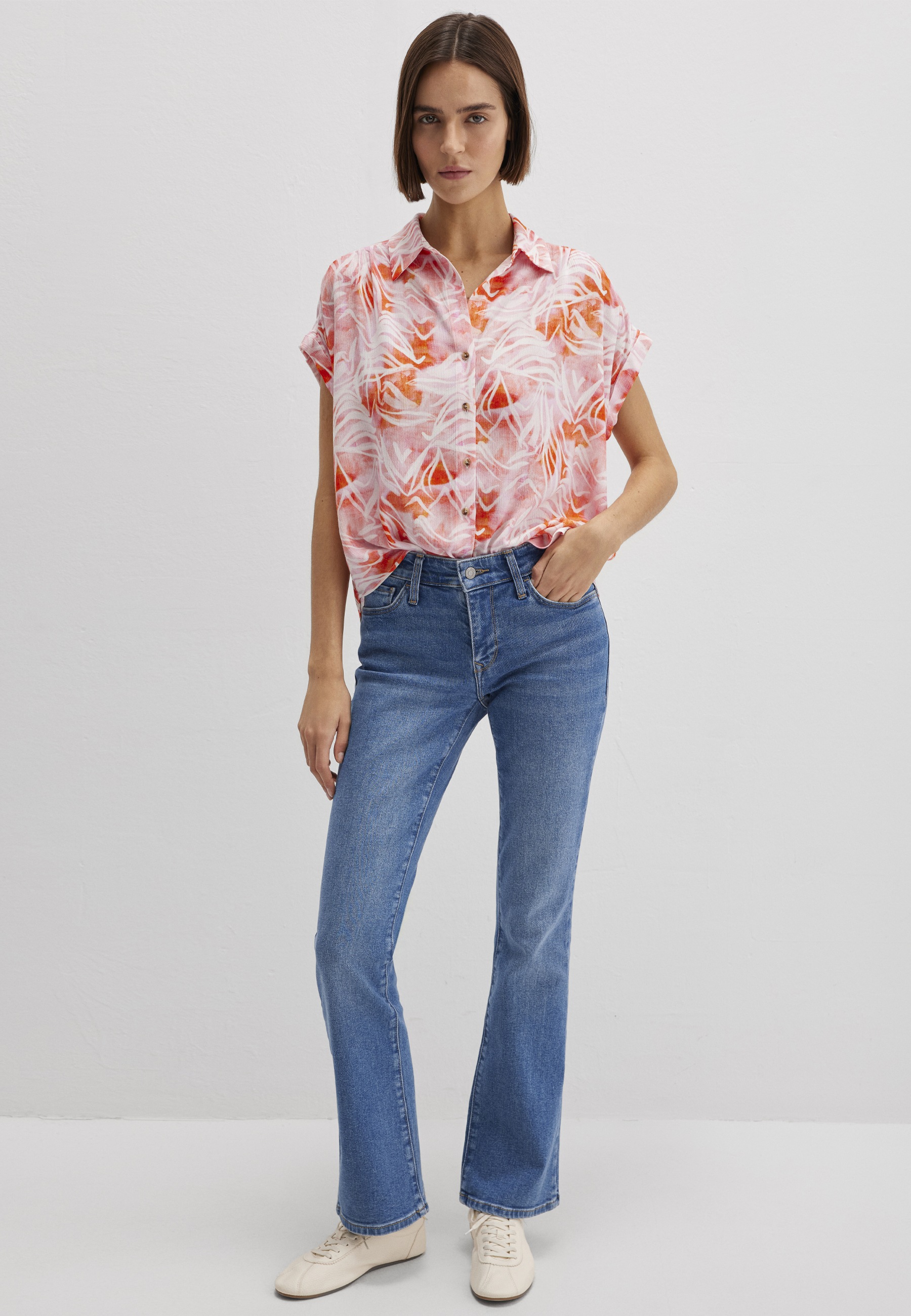 Thumbnail - Mavi Kurzarmbluse "SHORT SLEEVE SHIRT" Bluse Kurzarm