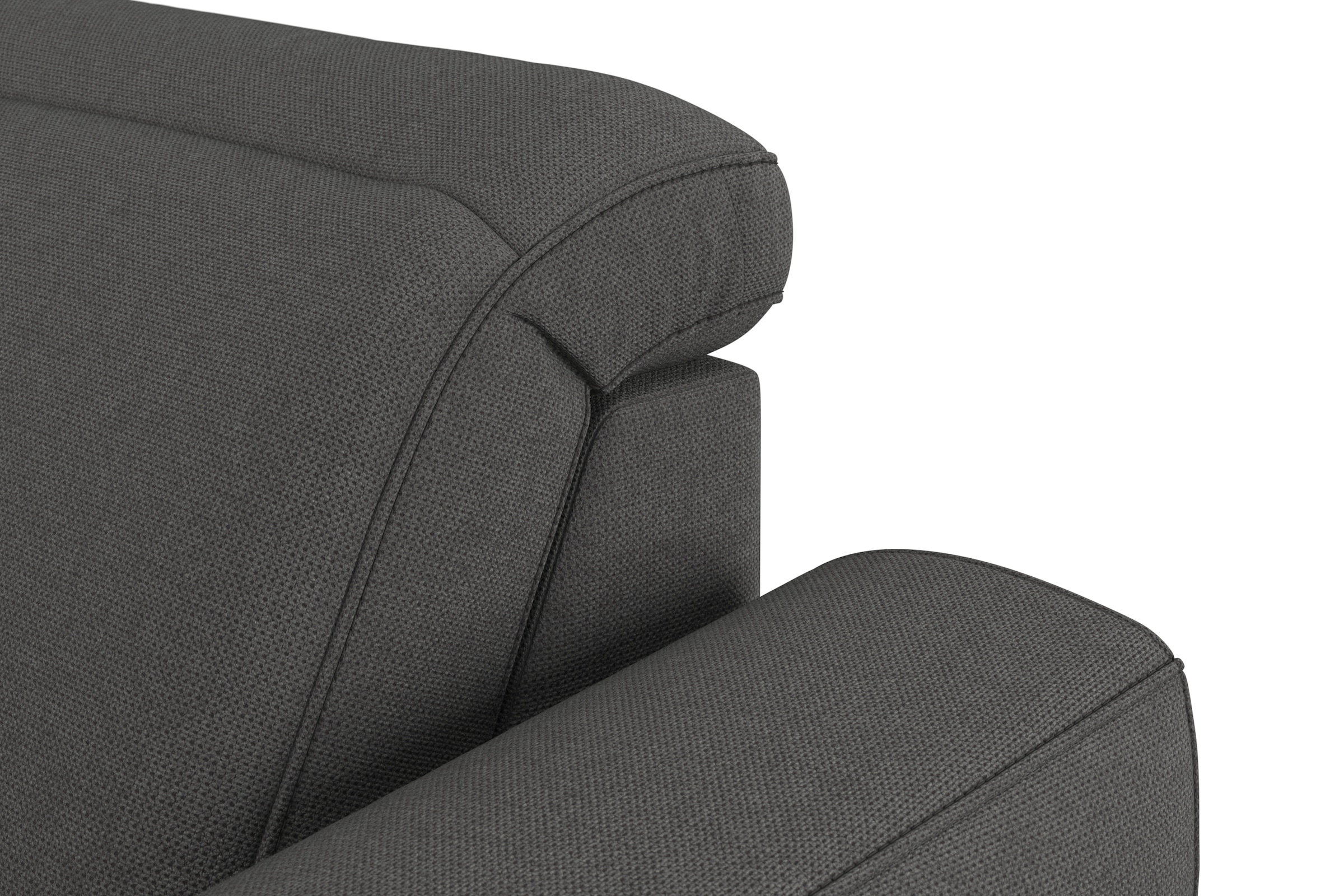 sit&more Wohnlandschaft »Dundee U-Form«, mit Federkern und Massivholzfüßen, wahlweise mit Kopfteilverstellung
