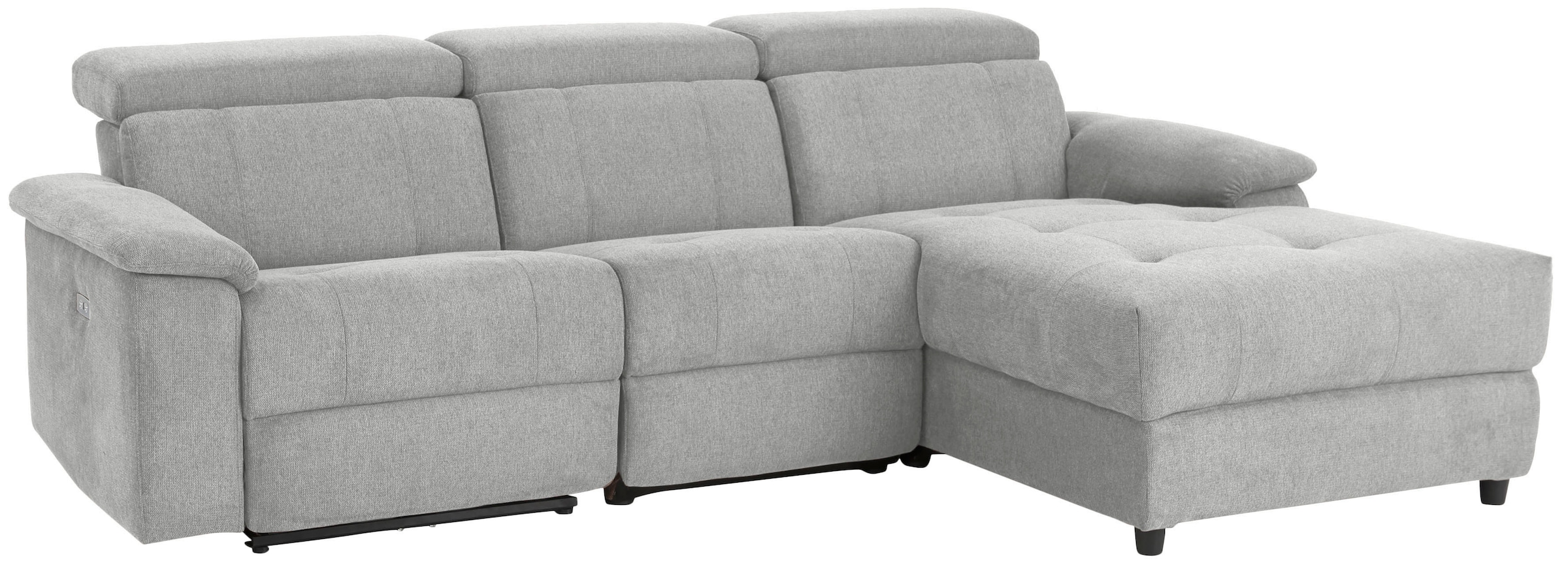 Home affaire Ecksofa »Binado, L-Form,«, mit manueller oder elektrischer Relaxfunktion mit USB-Anschluss