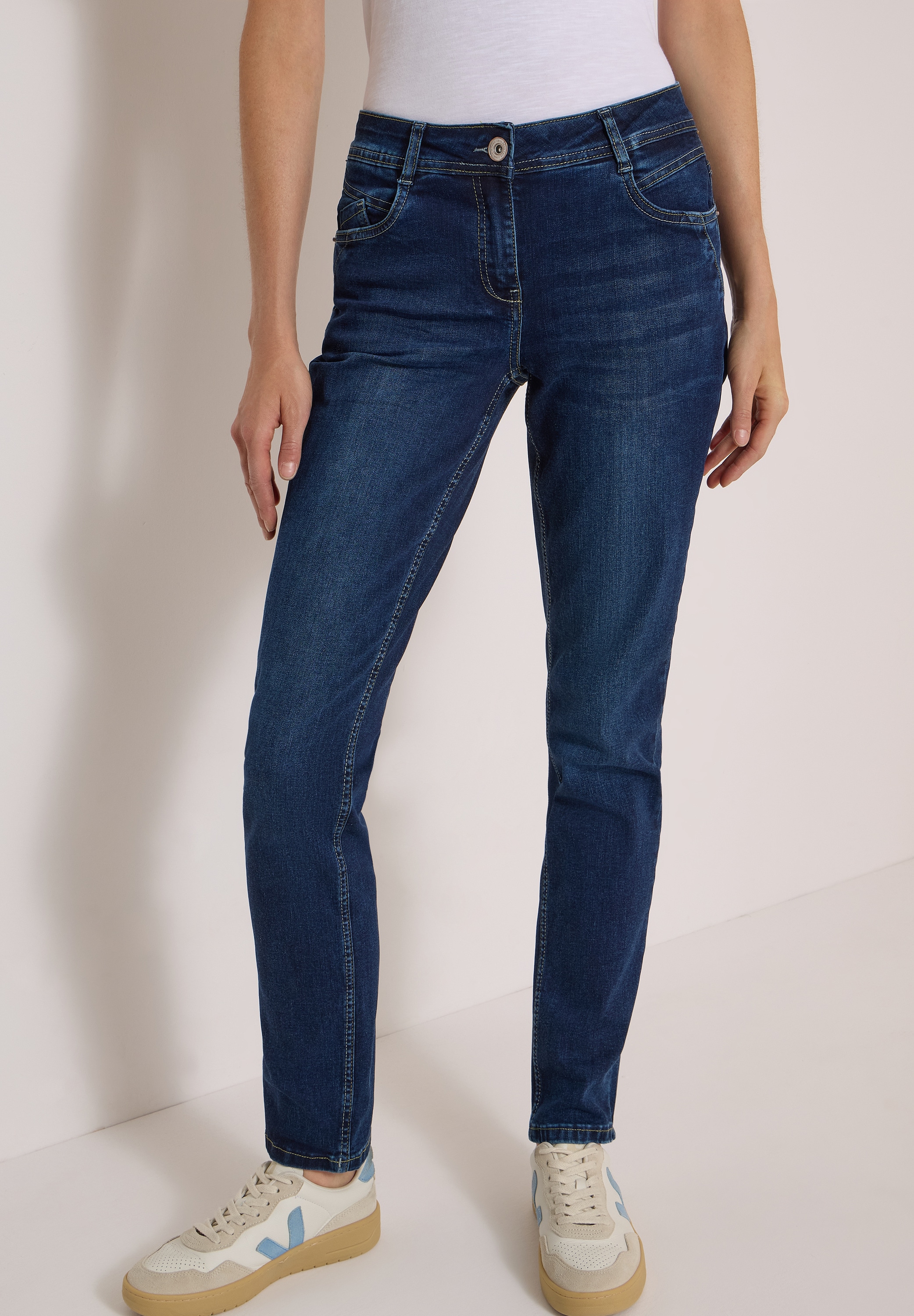 Cecil Comfort-fit-Jeans Middle Waist