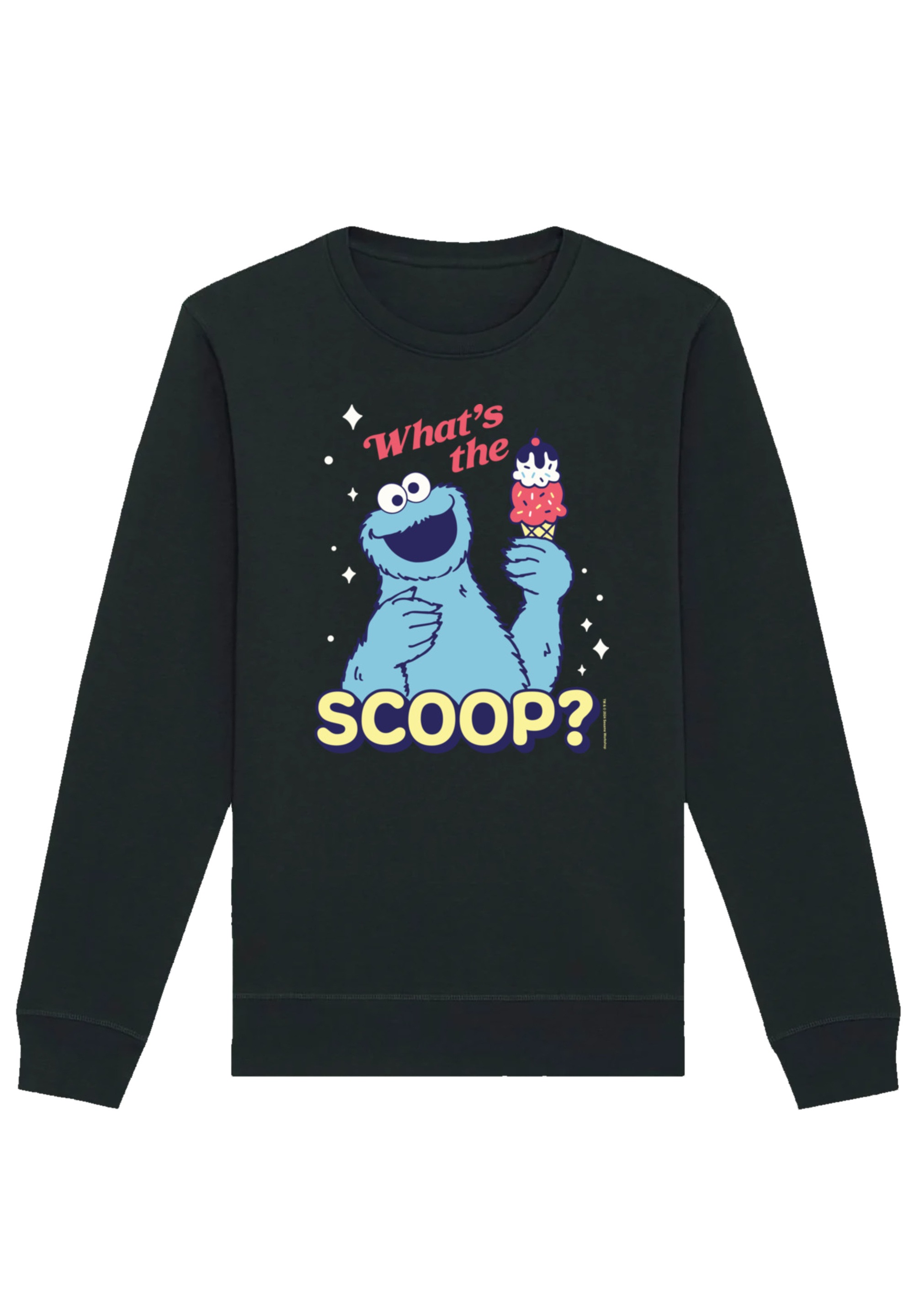 F4NT4STIC Sweatshirt »Sesamstraße Cookie Monster Scoop«, Premium Qualität