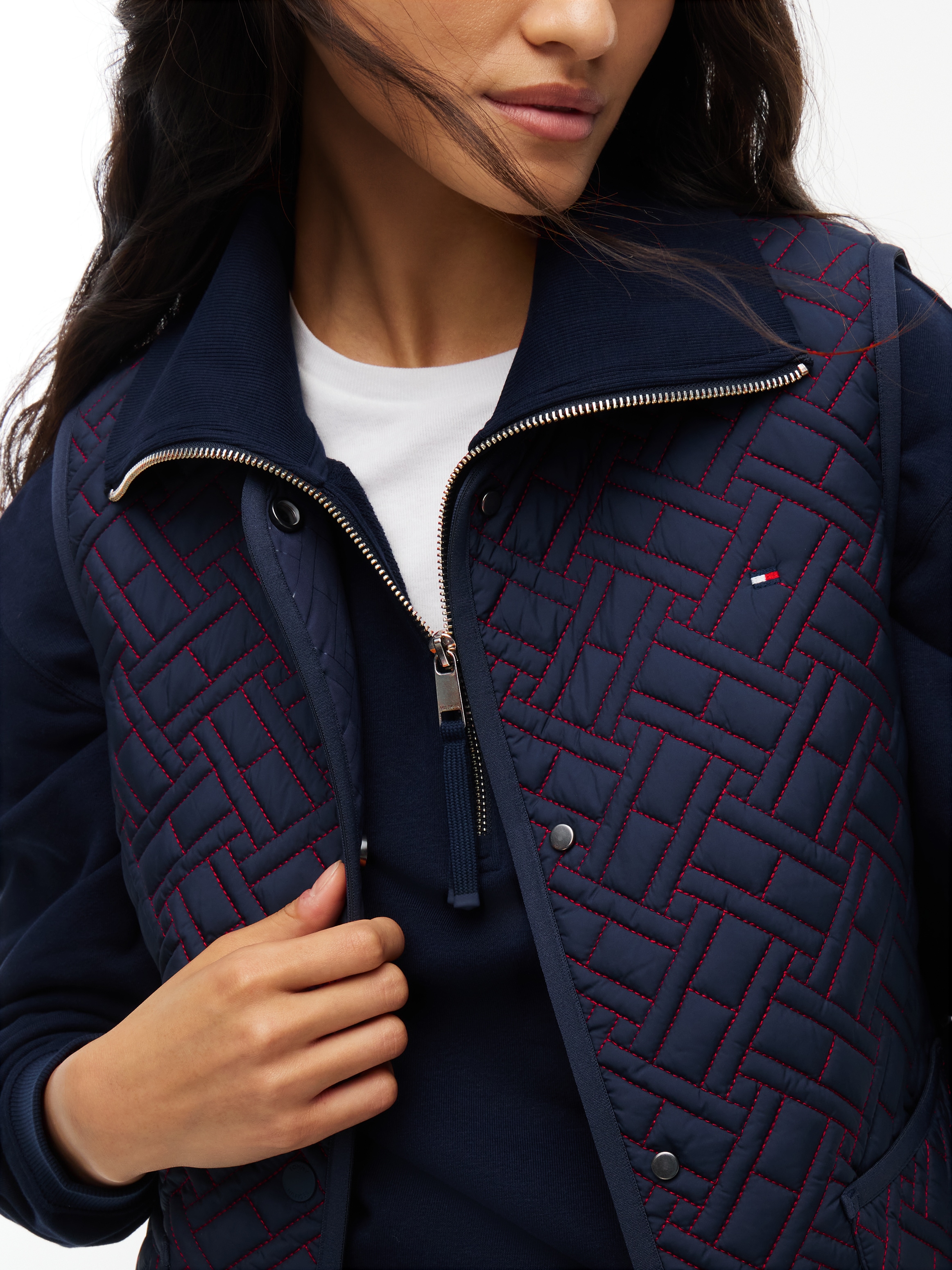 Tommy Hilfiger Steppweste »QUILTED LINER VEST« Kunstfaser