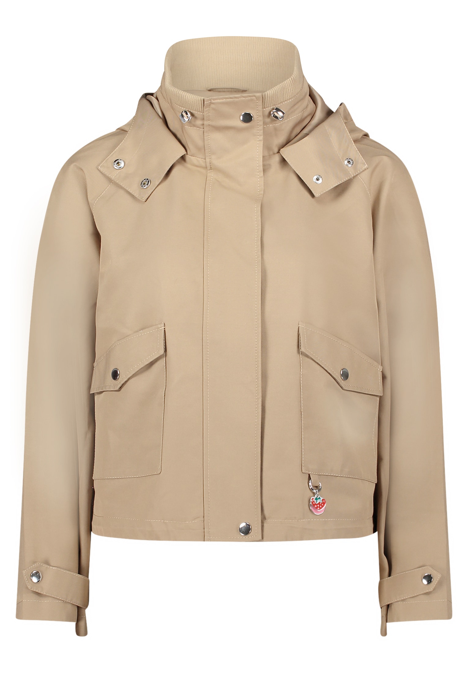 Cartoon Canvasjacke »Damen mit aufgesetzten Taschen«